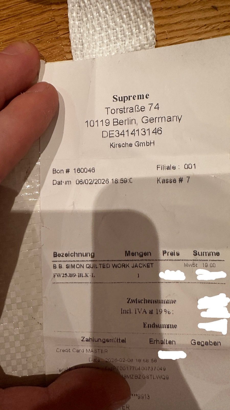B.B. Simon × Supreme Supreme x b.b. Simon Quilted Work Jacket Black FW23 Size L Size US L / EU 52-54 / 3 - 6 Thumbnail