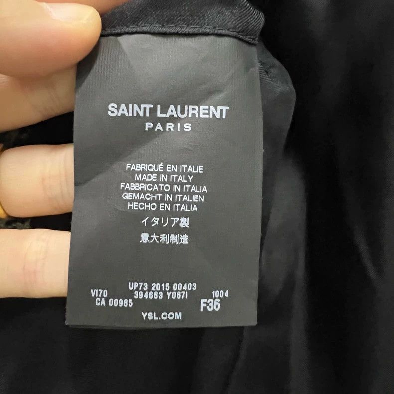 Saint Laurent Paris Saint Laurent Paris Houndstooth blazer 2505-Nextarrow Size XS / US 0-2 / IT 36-38 - 4 Thumbnail