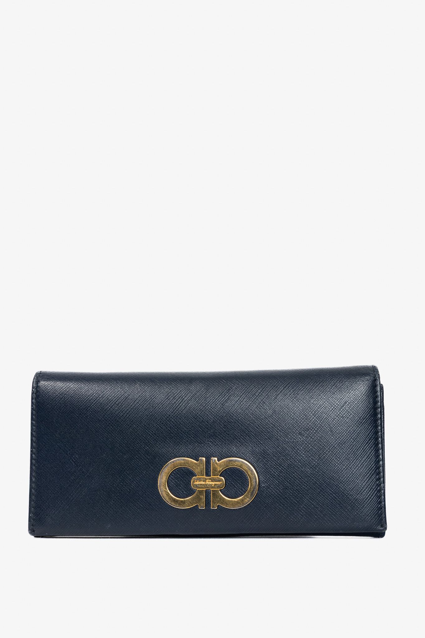 Salvatore Ferragamo Salvatore Ferragamo Saffiano Leather Gancini Wallet Size ONE SIZE - 1 Thumbnail
