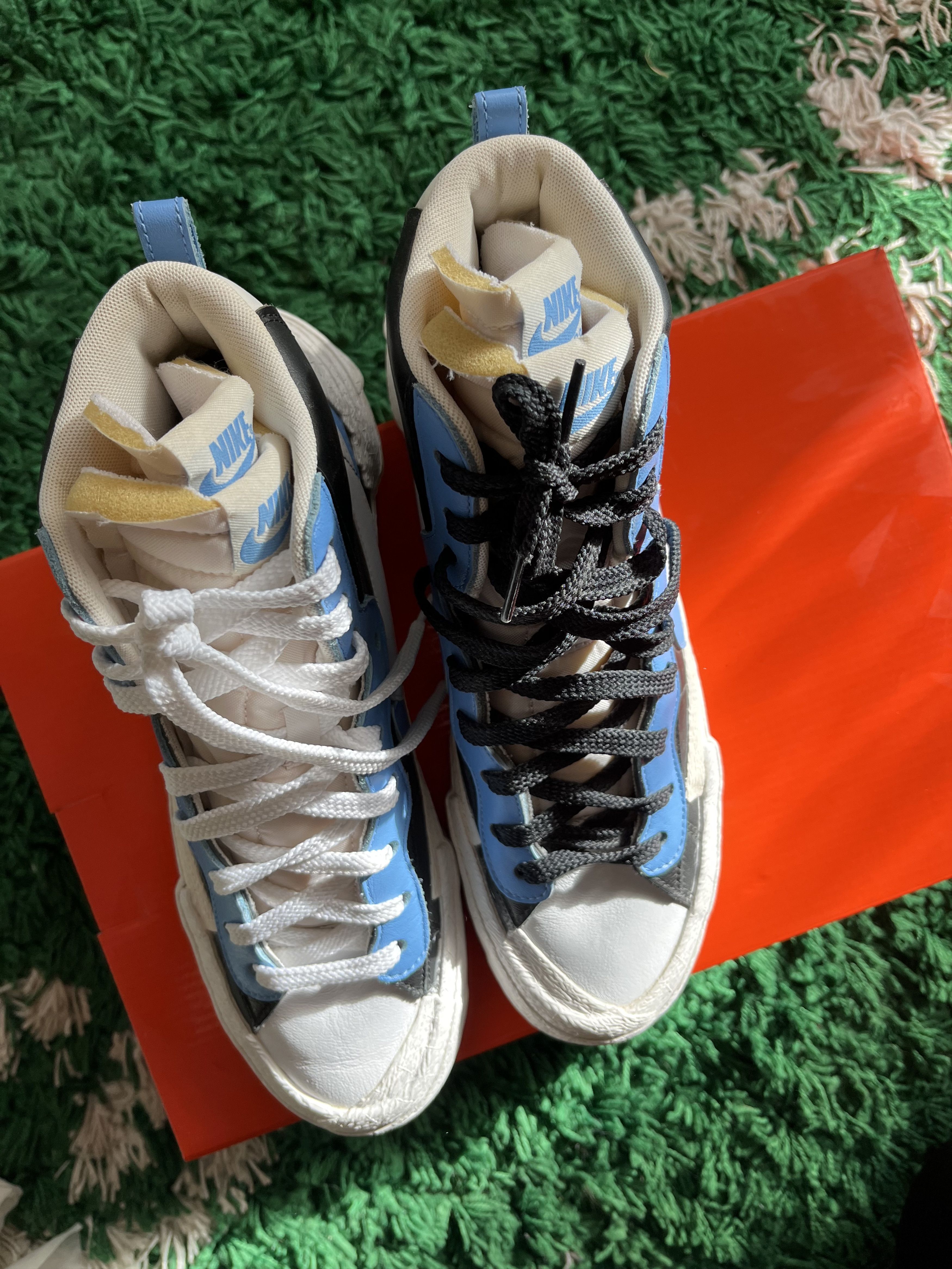Nike × Sacai nike sb blazer sacai light blue Size US 9.5 / EU 42-43 - 4 Thumbnail
