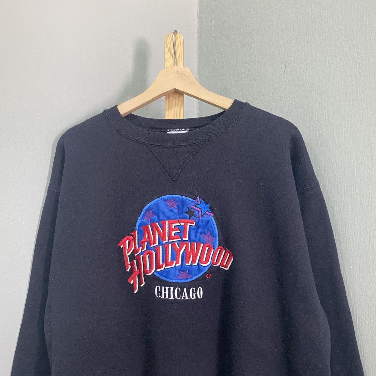 Planet Hollywood Vintage 90s Planet Hollywood Chicago Embroidered Sweatshirt Size US XL / EU 56 / 4 - 3 Thumbnail