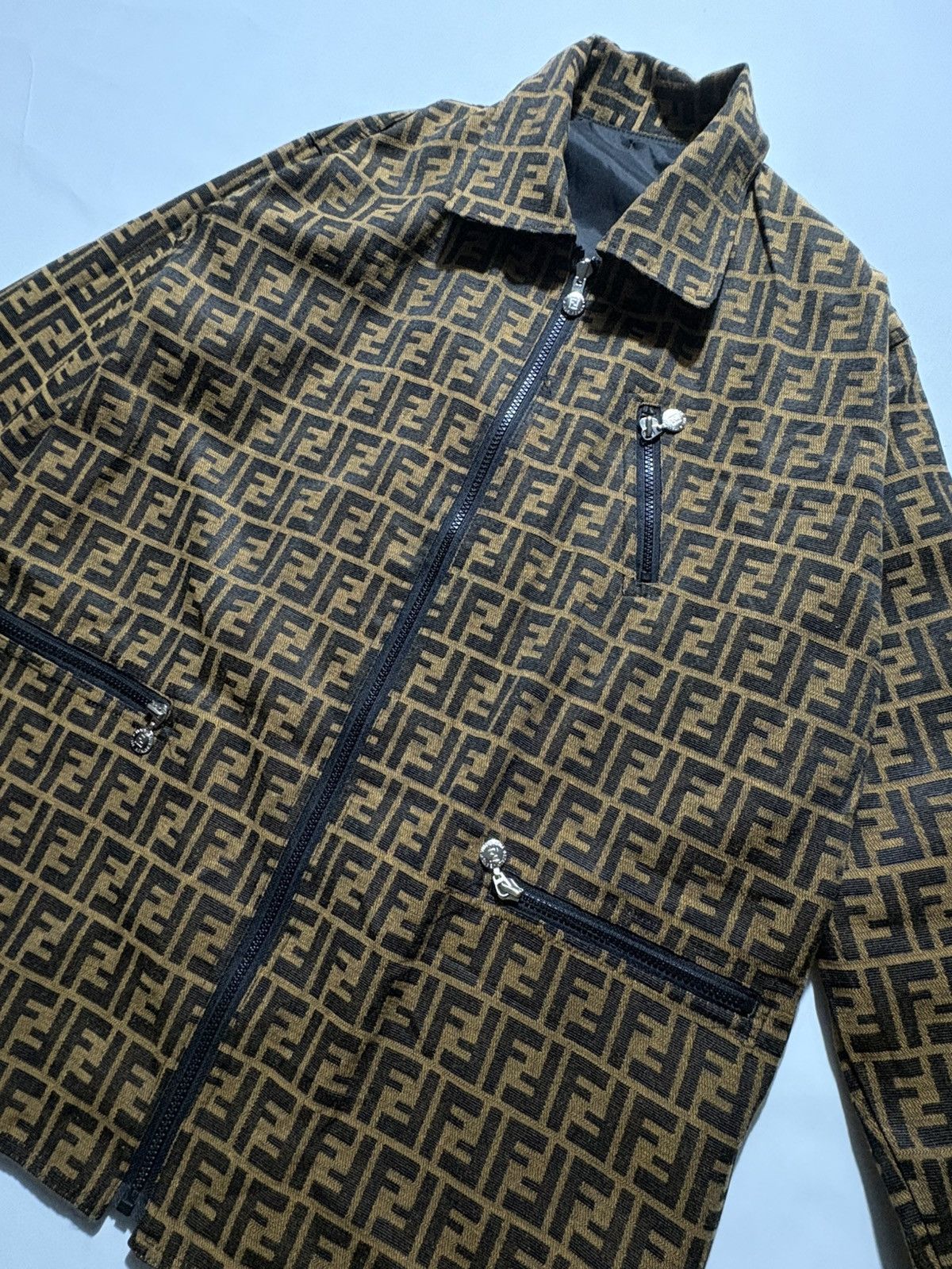 Fendi 1990’S FENDI ZUCCA MONOGRAM REVERSIBLE JACKET Size US XL / EU 56 / 4 - 2 Thumbnail