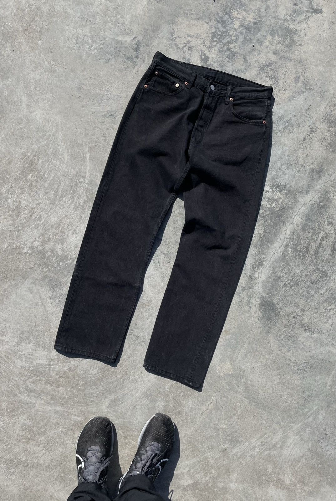 Levi's 🔥 VINTAGE LEVIS 501 RARE DISTRESS JEANS Y2K 🔥 Size US 32 / EU 48 - 12 Thumbnail