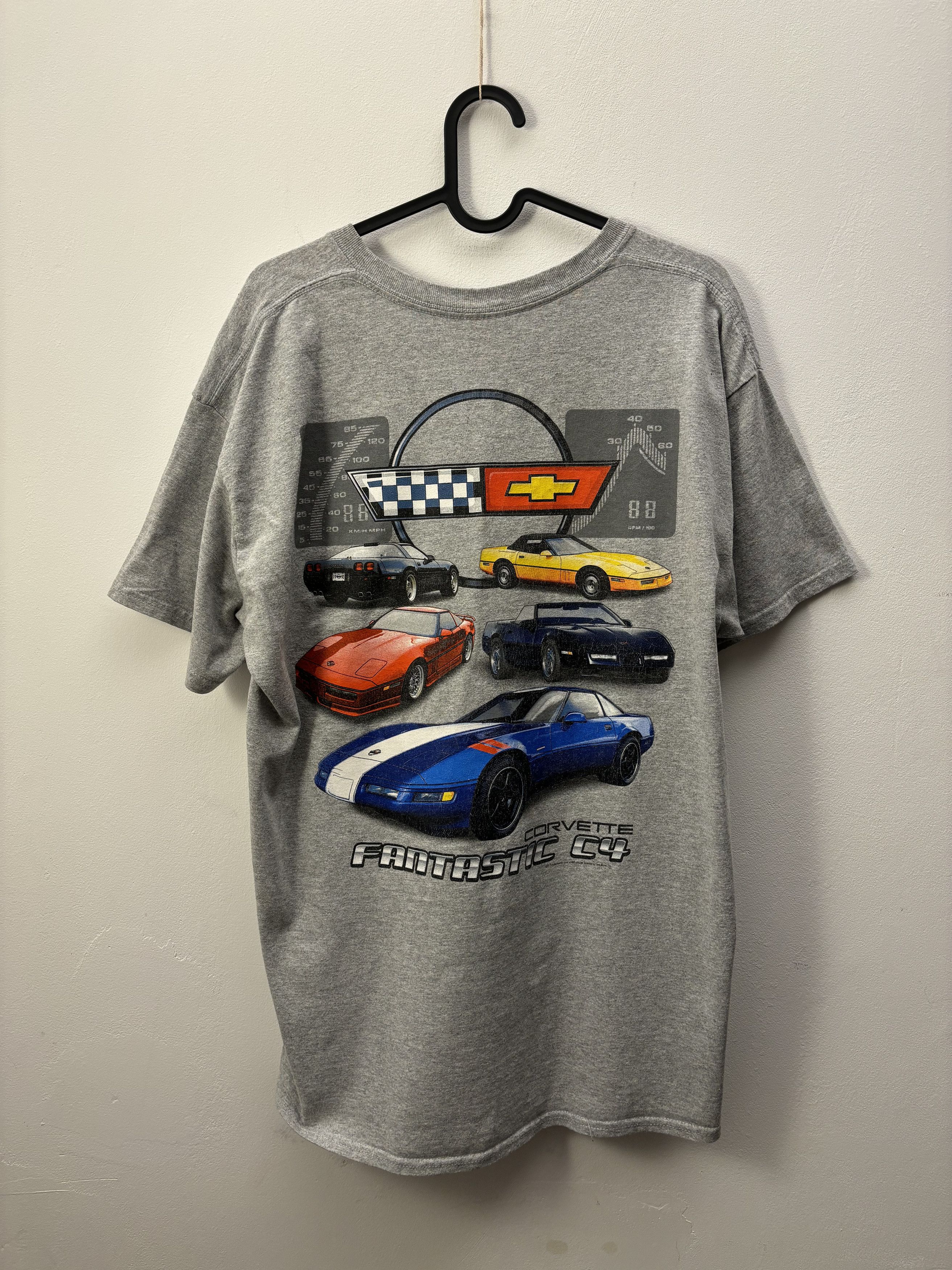 Ford × Vintage Vintage Corvette C4 Car Back Print Tee Size US L / EU 52-54 / 3 - 1 Thumbnail