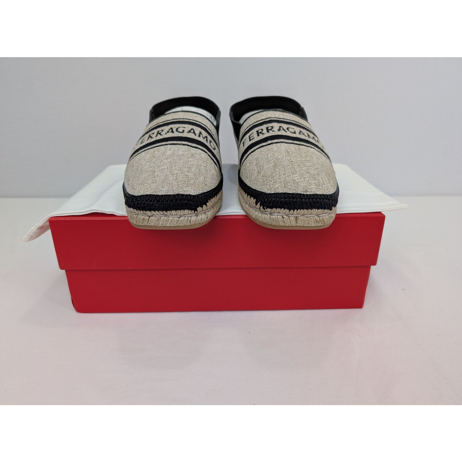 Salvatore Ferragamo o1rshd1 Jacquard canvas espadrilles shoe in multicolor Size US 12 / EU 45 - 16 Thumbnail