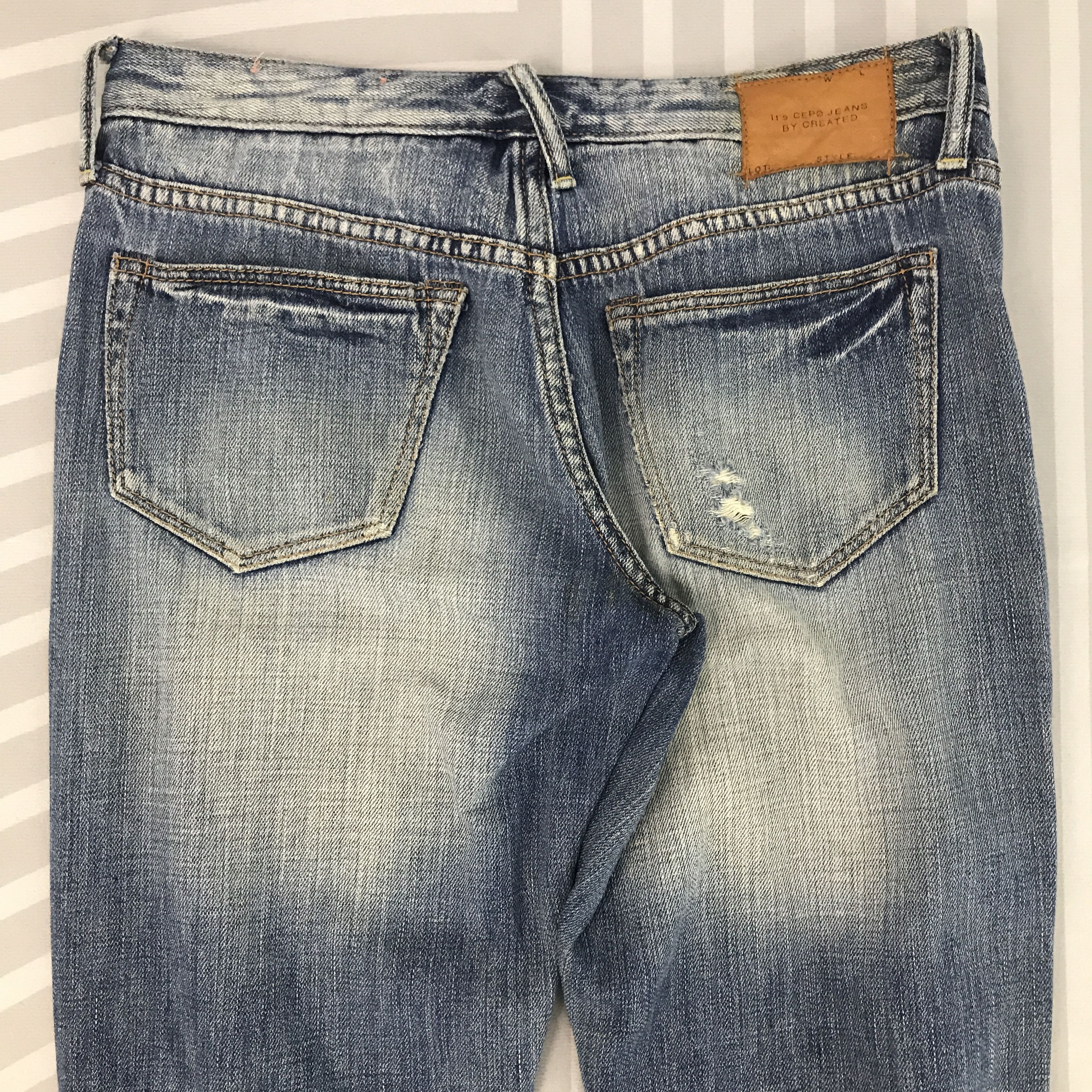 Japanese Brand × Vintage Vintage It's Cepo Distressed style design Jeans denim pants Size US 29 - 5 Thumbnail