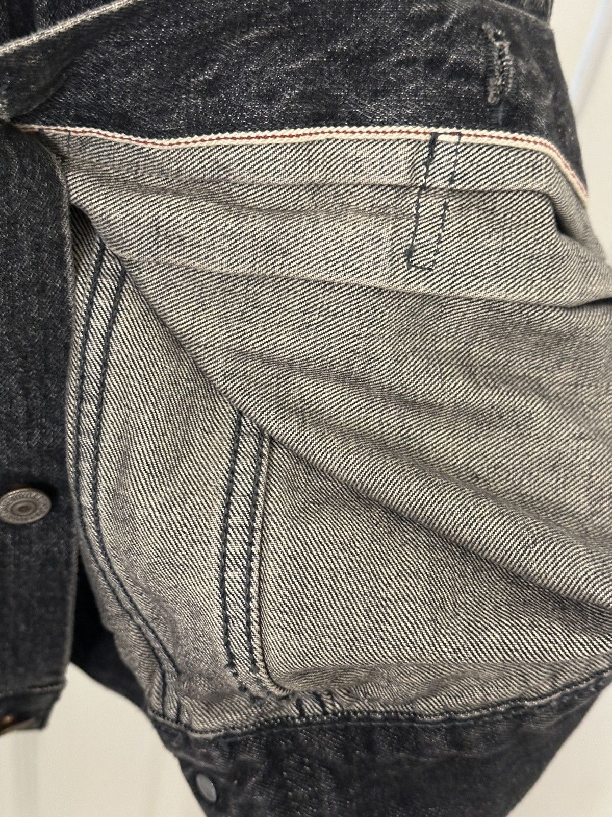 Sugar Cane SUGAR CANE - 14.25oz. BLACK DENIM JACKET 1953 AGED MODEL Size US L / EU 52-54 / 3 - 8 Thumbnail