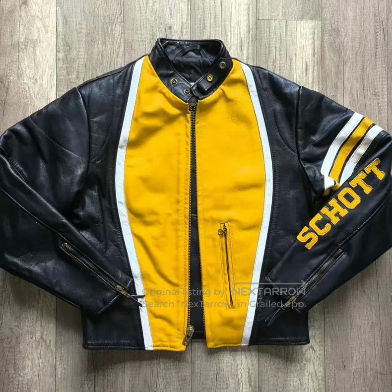 Schott Schott Thick castrated cowhide stand-up collar motorcycle Size US XS / EU 42 / 0 - 1 Thumbnail