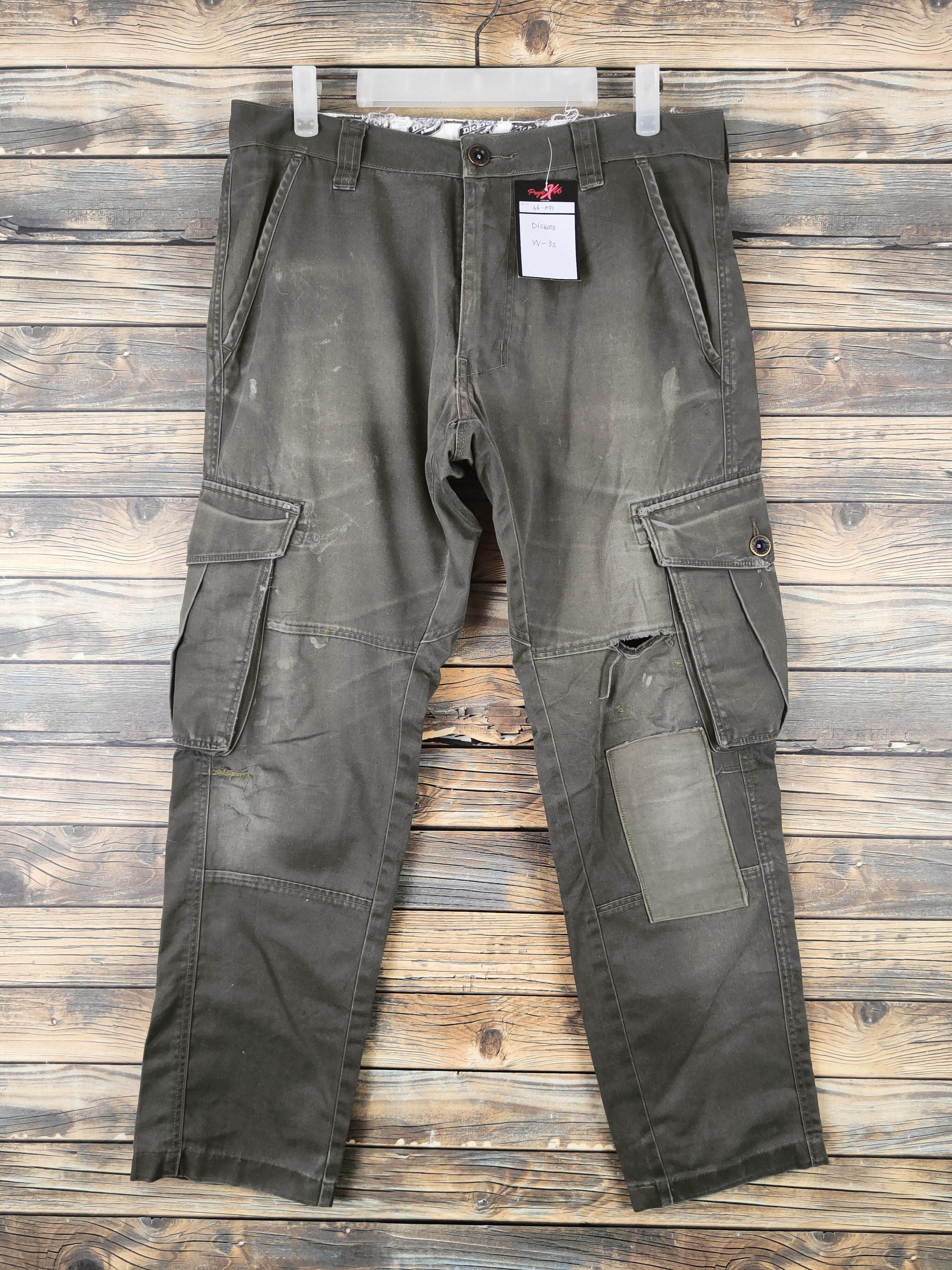 Dickies DL Dickies Olive Multipocket Cargo Pants #46-091 Size US 32 / EU 48 - 1 Thumbnail