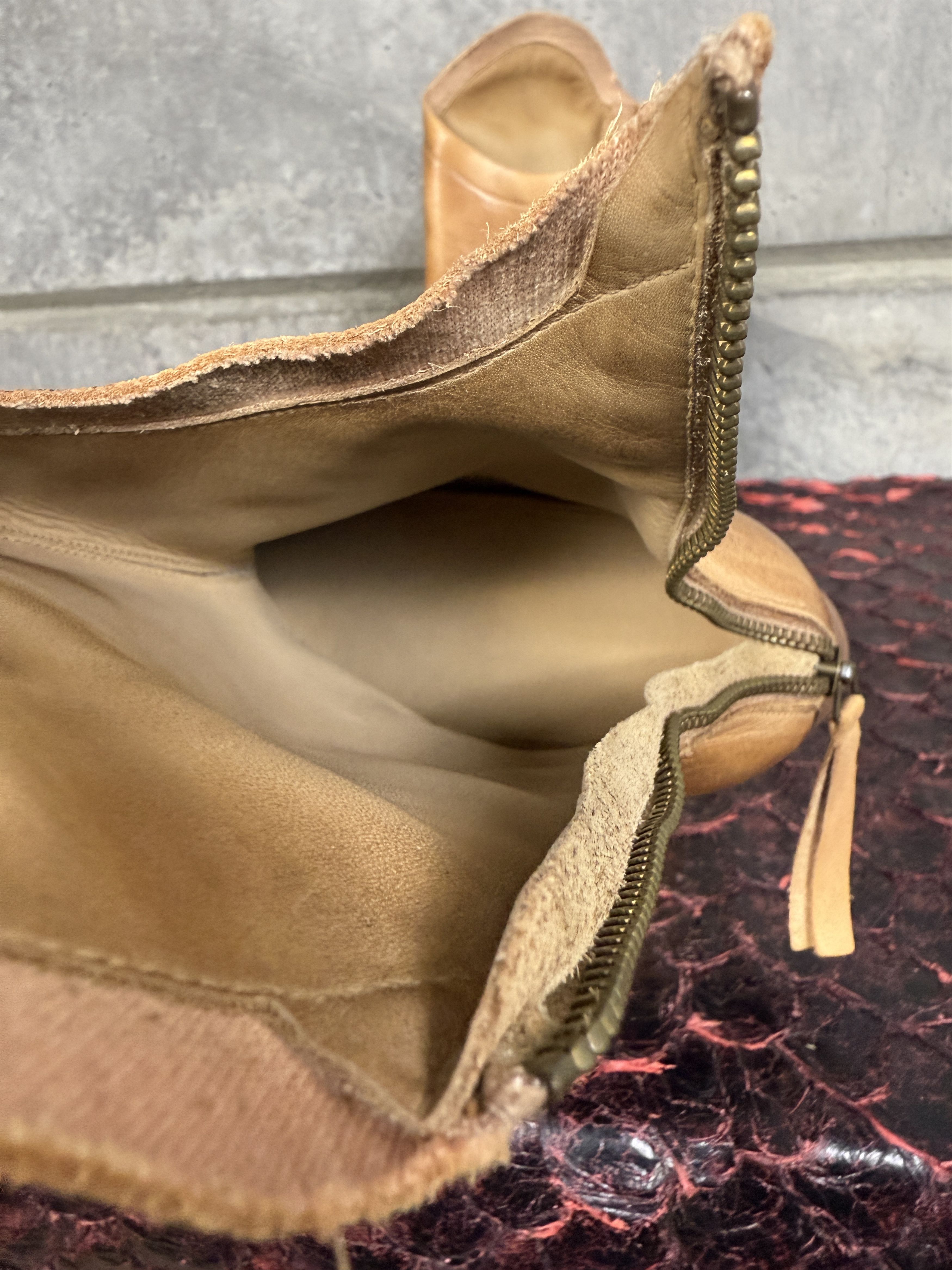 Cherevichkiotvichki Cherevichkiotvichiki Zipped Cowgirl Leather Boots Size US 9 / IT 39 - 10 Thumbnail