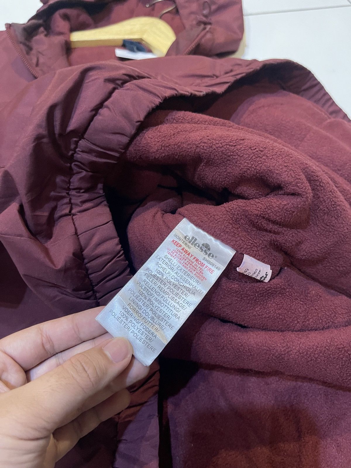 Ellesse Ellesse Monterini Burgundy Jacket Size US L / EU 52-54 / 3 - 7 Thumbnail