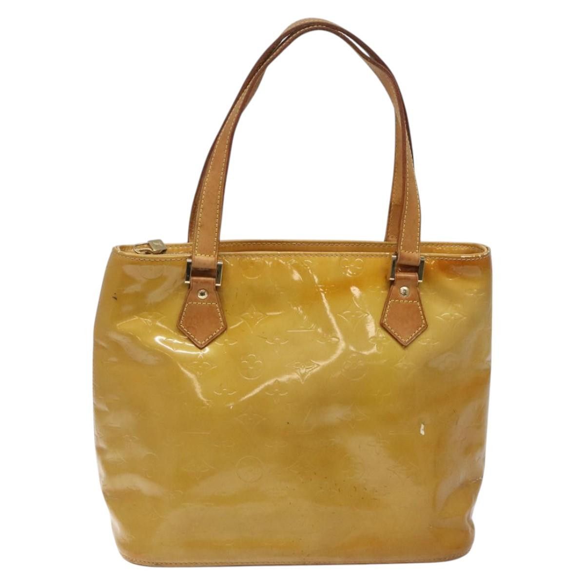 Louis Vuitton LOUIS VUITTON Monogram Vernis Houston Hand Bag Beige M91004 Size ONE SIZE - 13 Thumbnail