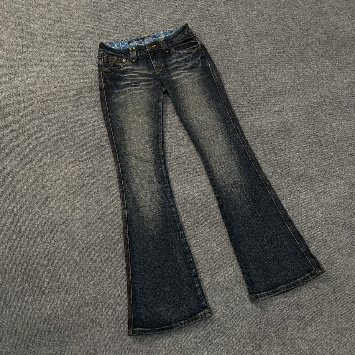 Japanese Brand Womens Flared Denim Jeans Stretch LGB if six was nine y2k Size 30" / US 8 / IT 44 - 2 Thumbnail