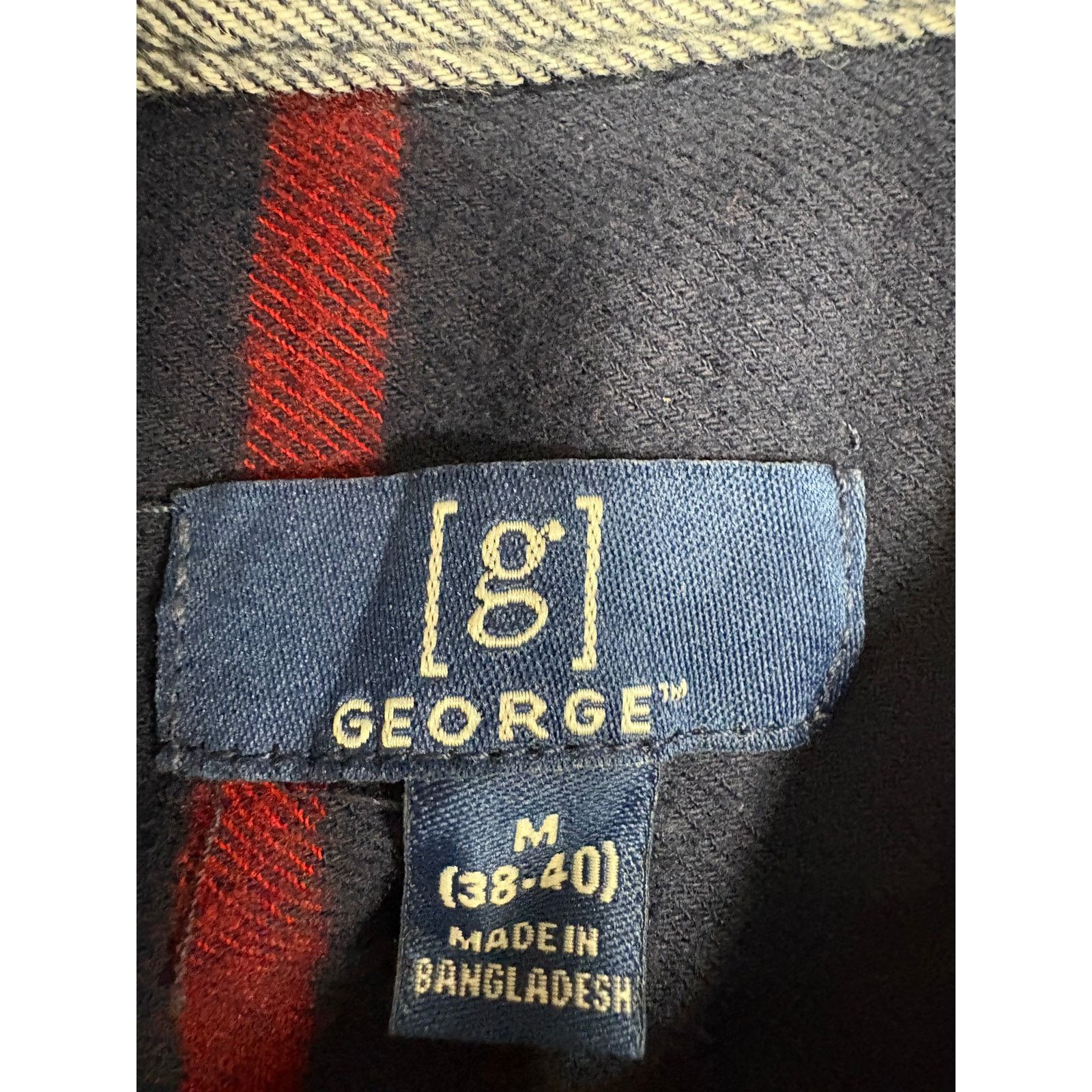 George George Plaid Flannel Button Up Shirt Classic Y2K Streetwear Size US M / EU 48-50 / 2 - 6 Thumbnail