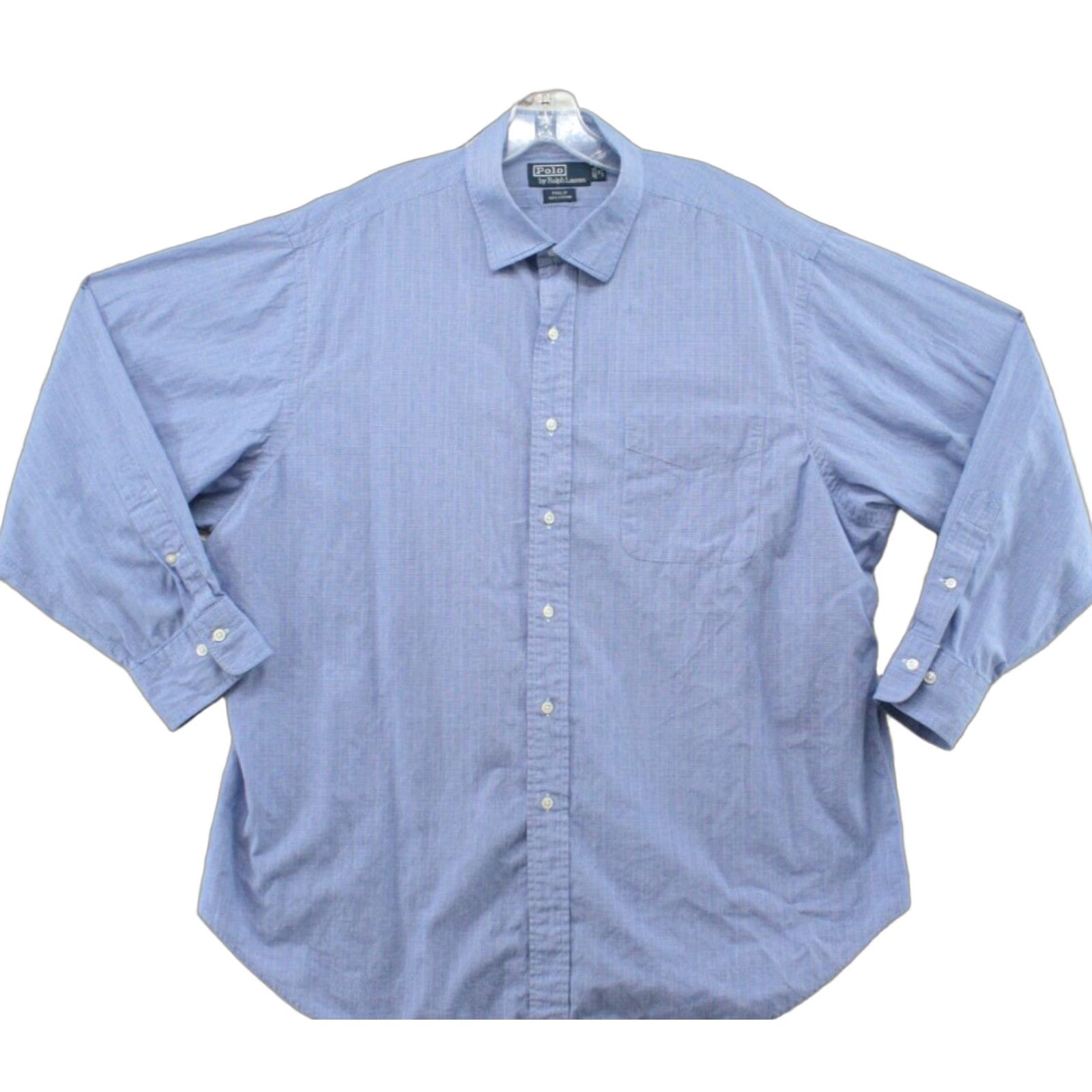 Polo Ralph Lauren VINTAGE Polo Ralph Lauren Philips Shirt Men's 18 34/35 Button Up Blue Checks Size US XXL / EU 58 / 5 - 1 Thumbnail