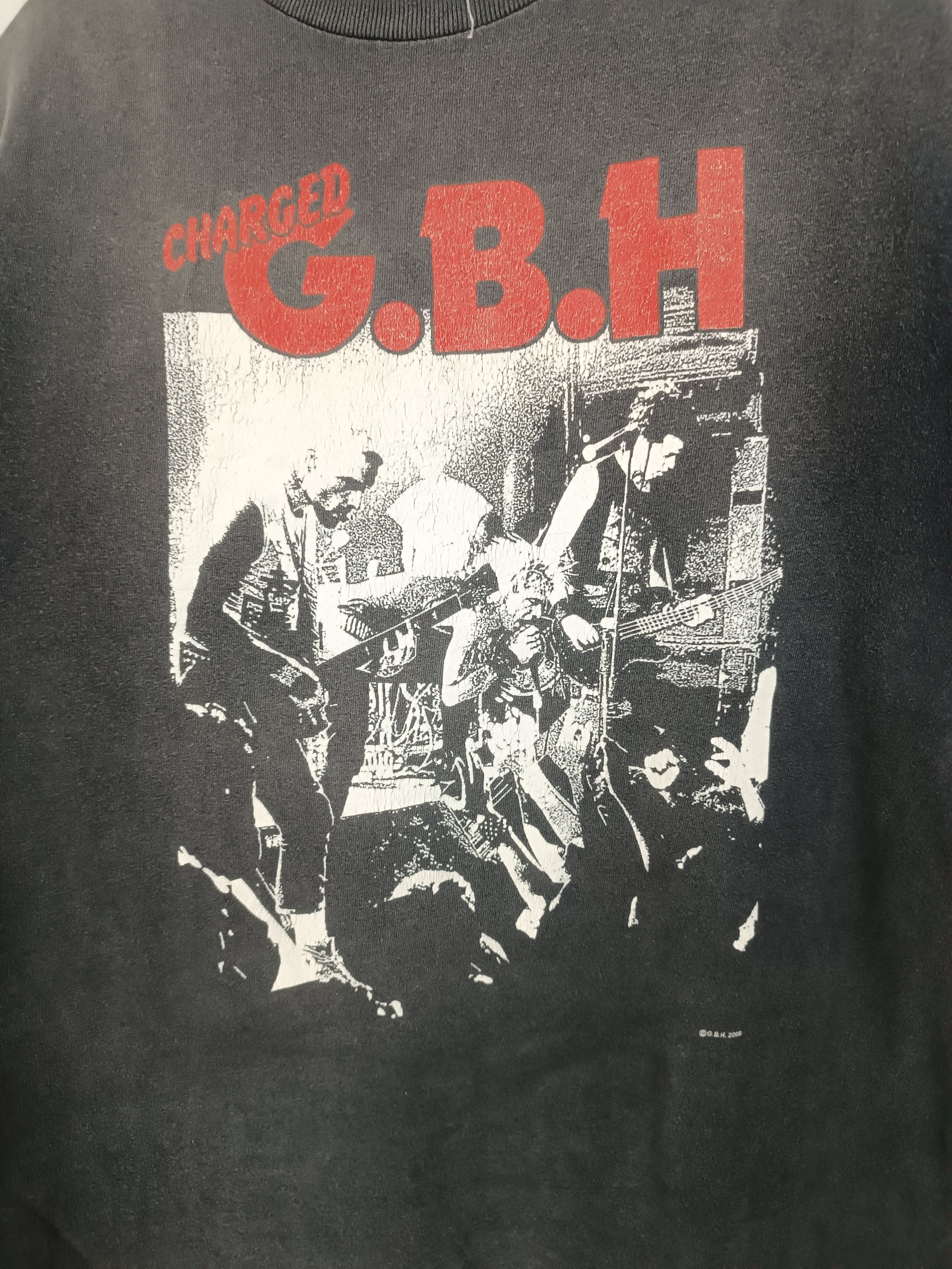 Band Tees THRASHED FADED VINTAGE '06 CHARGED G.B.H PUNK VERY RARE Size US S / EU 44-46 / 1 - 11 Thumbnail