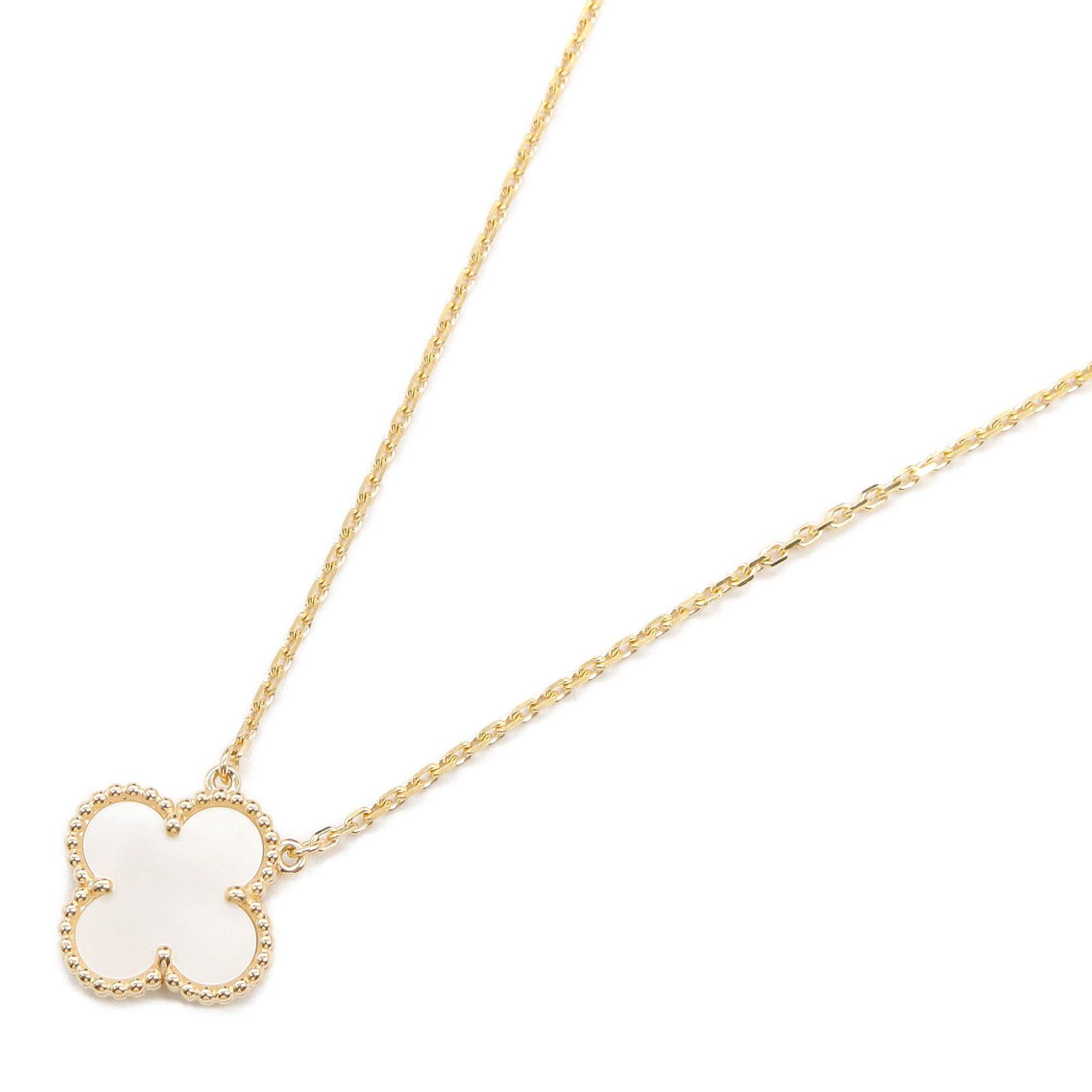 Van Cleef & Arpels Van Cleef Arpels Alhambra Necklace Mother Of Pearl K18 (Yellow Gold) White Size ONE SIZE - 1 Thumbnail