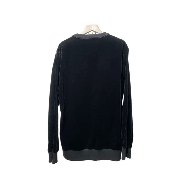 Givenchy Givenchy Black Velvet Feather Printed Sweatshirt Size US M / EU 48-50 / 2 - 2 Thumbnail