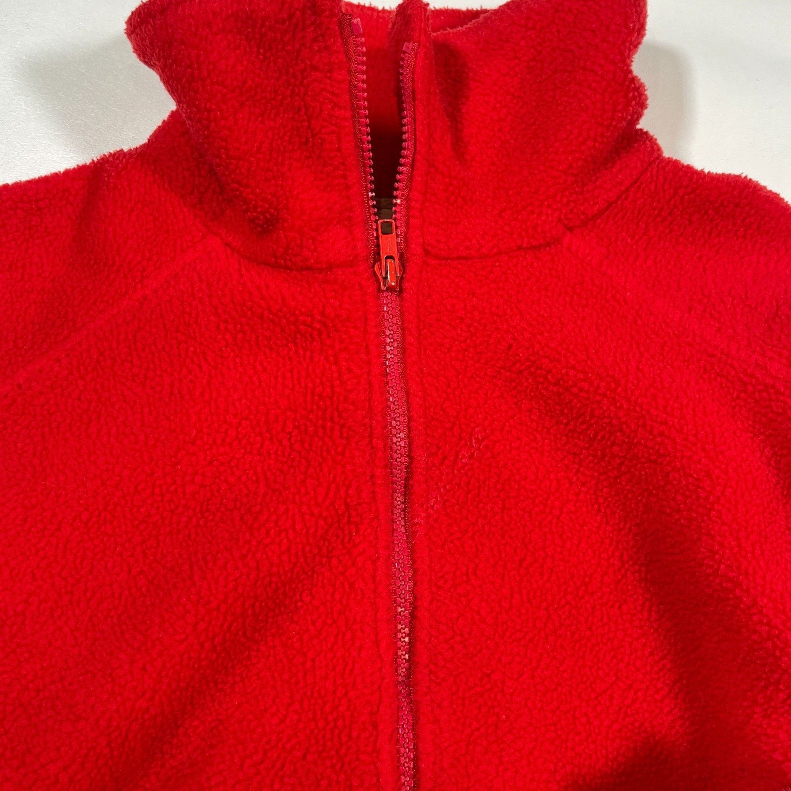Rei × Vintage Vintage 90s REI Thick Fleece Red Full Zip Jacket Medium Tall Size US M / EU 48-50 / 2 - 5 Thumbnail