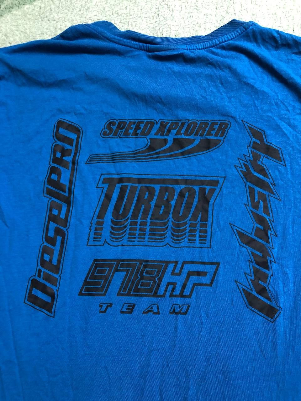 Diesel Vintage Diesel Blue Y2K Logo Short Sleeve T-Shirt Size L Size US L / EU 52-54 / 3 - 12 Thumbnail