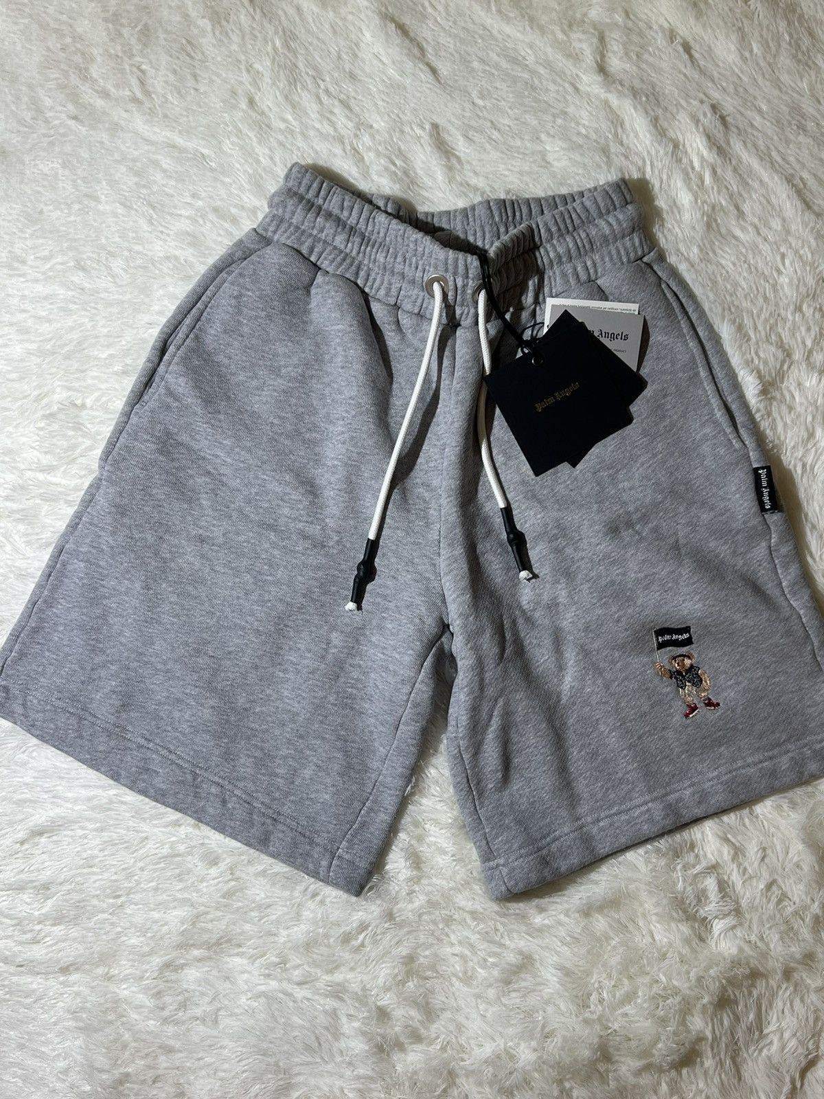 Palm Angels Palm Angels Pirate Bear Grey Sweatshort Size US 33 - 2 Thumbnail