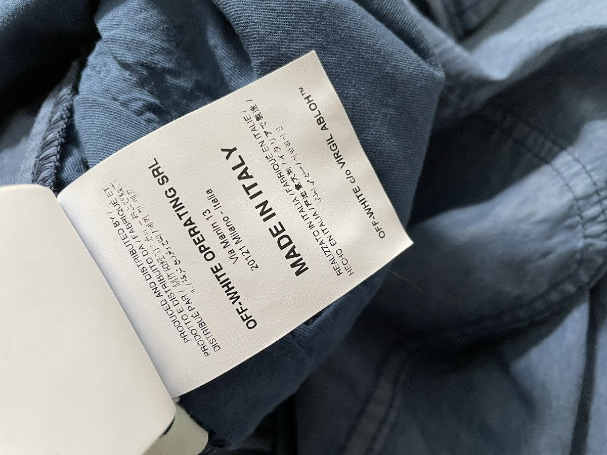 Off-White Off-White Virgil Abloh Blue Parachute Cargo Pants NWT Size US 34 / EU 50 - 9 Thumbnail