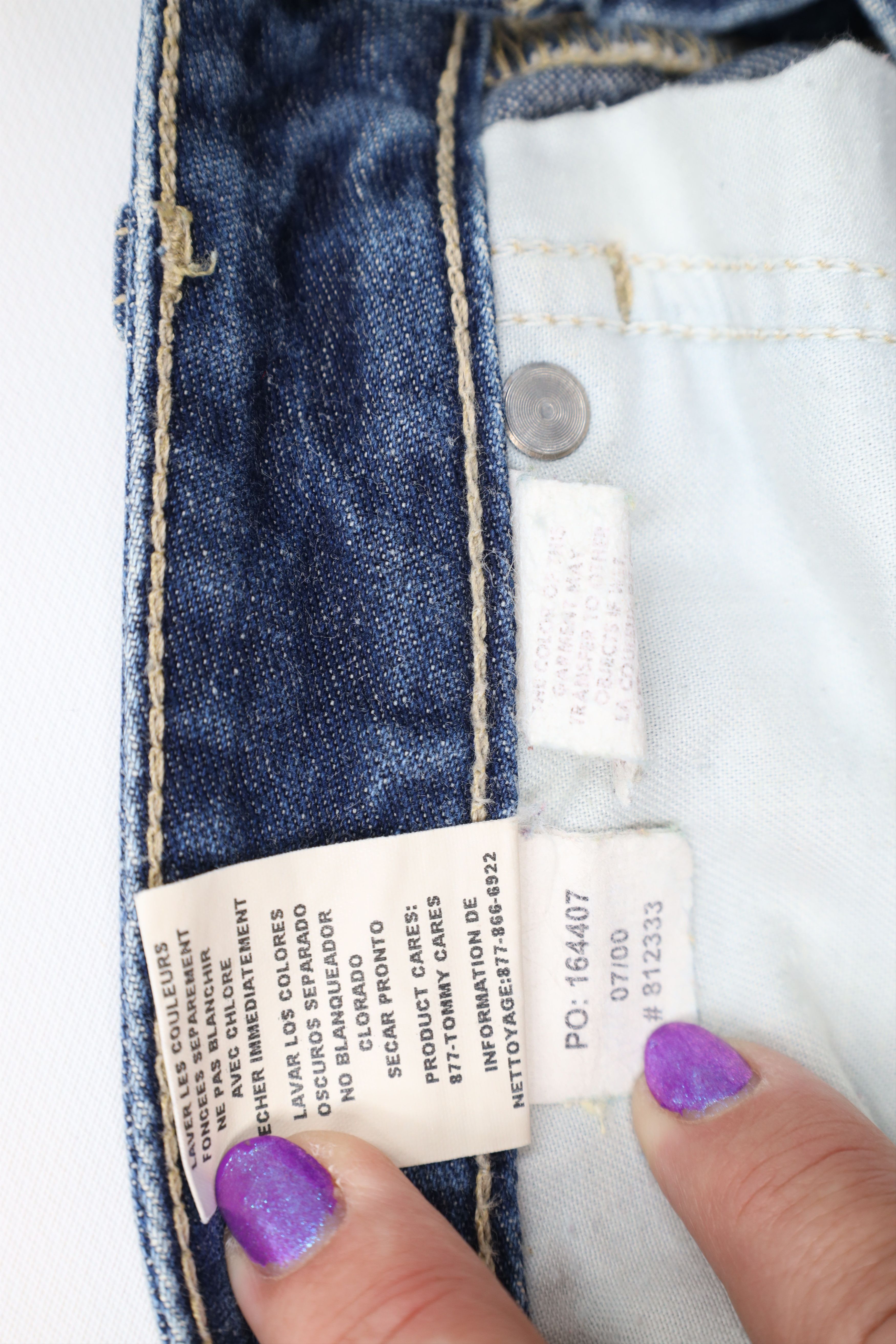 Tommy Hilfiger Vintage Y2K 2000 Tommy Hilfiger Fly Babydoll Flared Jeans Size 28" / US 6 / IT 42 - 10 Thumbnail