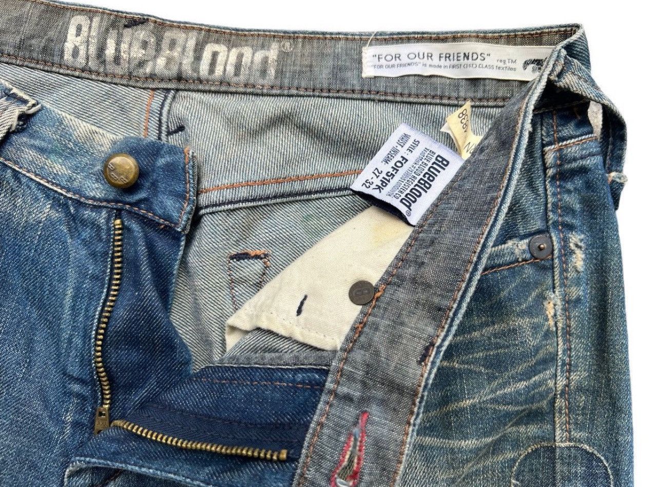 Japanese Brand Blue Blood Japan Denim Jeans Patch Work Rusty Jeans 29x32 Size 29" - 11 Thumbnail
