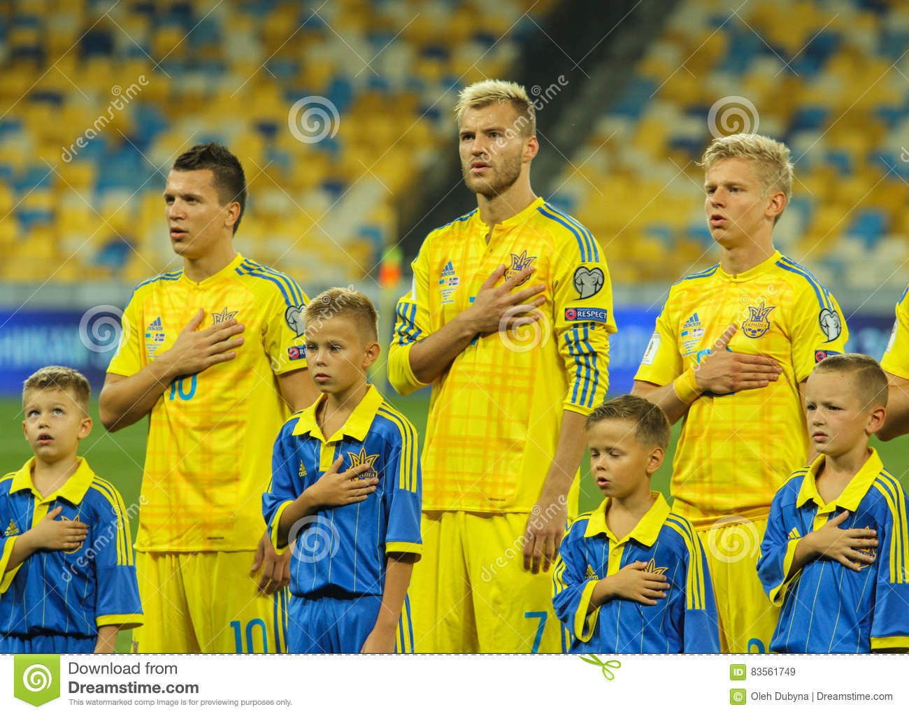 Adidas UKRAINE 2016 2017 MATCH WORN KONOPLYANKA 10 SOCCER JERSEY Size US M / EU 48-50 / 2 - 11 Thumbnail