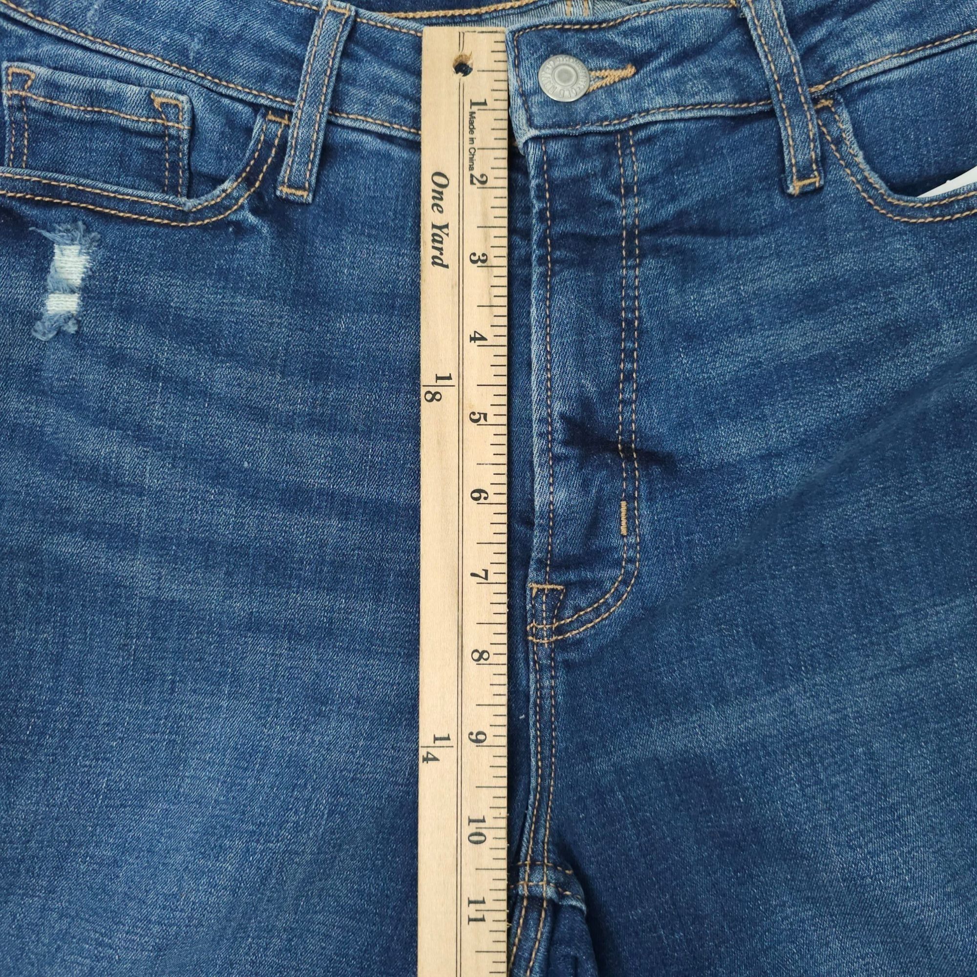 Old Navy Old Navy Extra HIgh Rise Rockstar Super Skinny Crop Jean 10P Size 29" - 4 Thumbnail