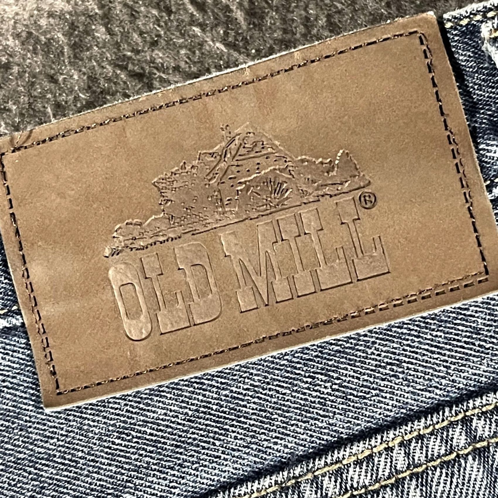 Denime Old Mill Jeans Mens 42x34 Blue Fleece Lined Warm Denim Straight Leg 5-Pocket Size US 42 / EU 58 - 4 Thumbnail