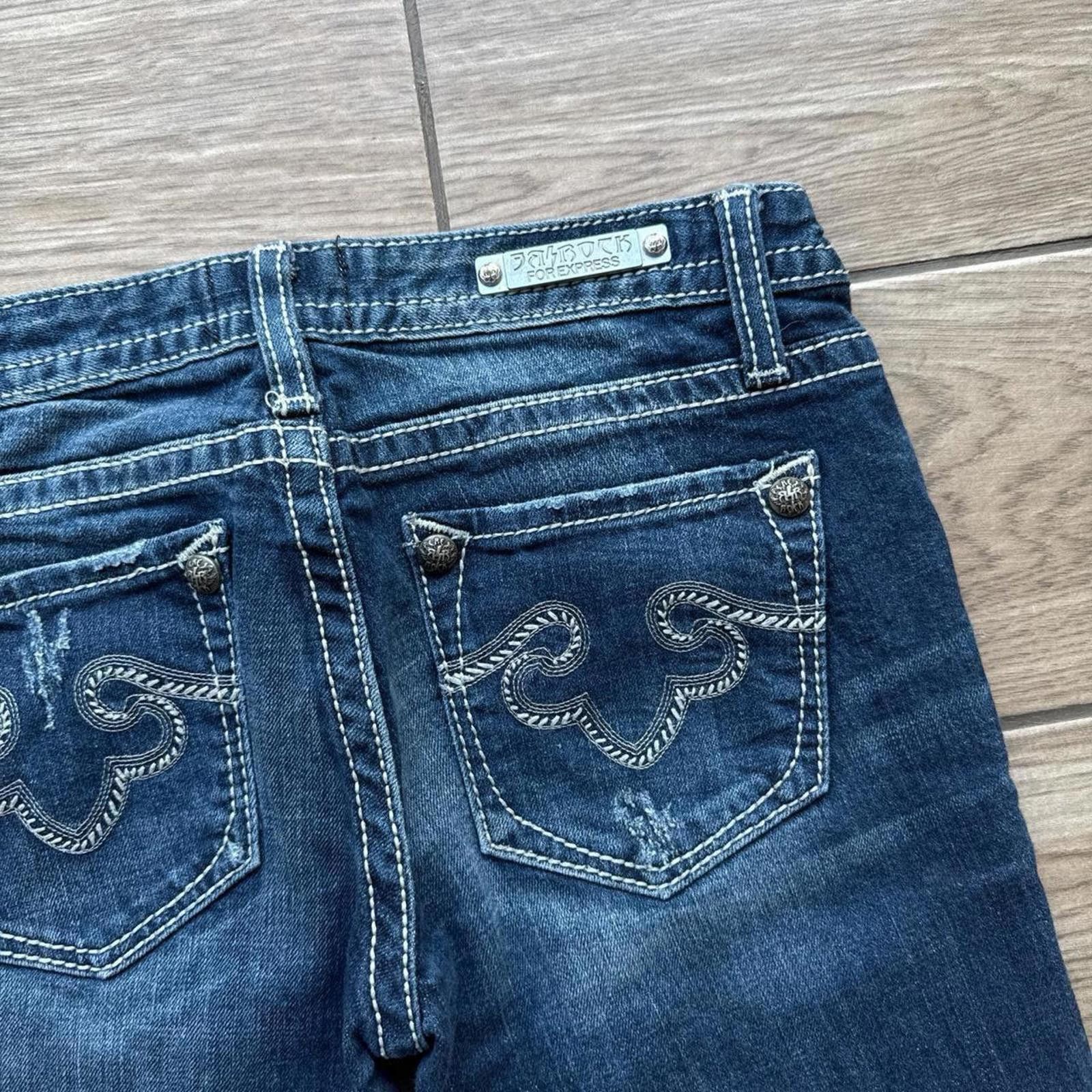 Express Y2K Be Rock for Express Boot Cut Denim 00s Jeans Size 42" / US 20 - 8 Thumbnail