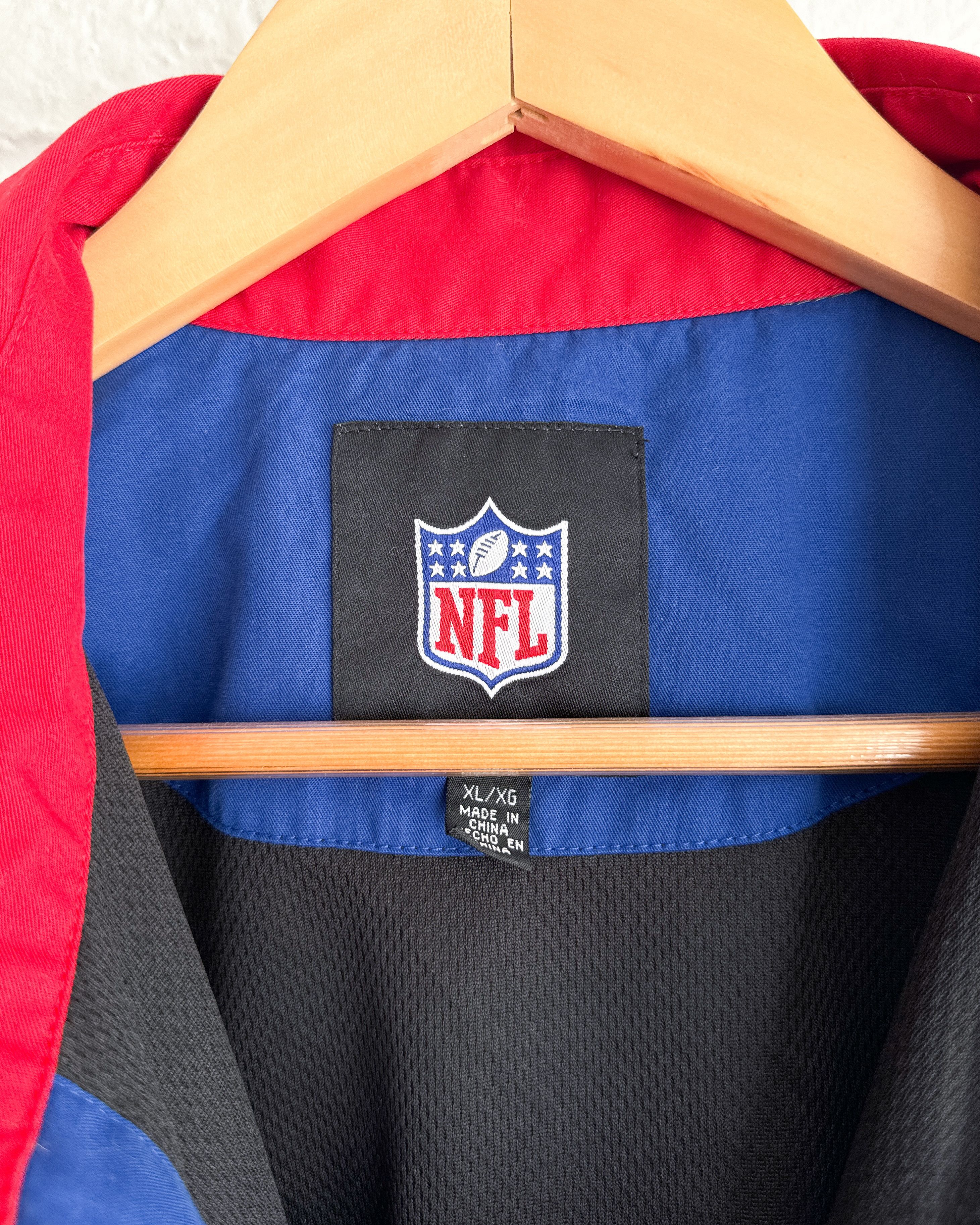 NFL Vintage 2000s New York Giants Shirt Blue Patches Embroidered Size US XL / EU 56 / 4 - 5 Thumbnail