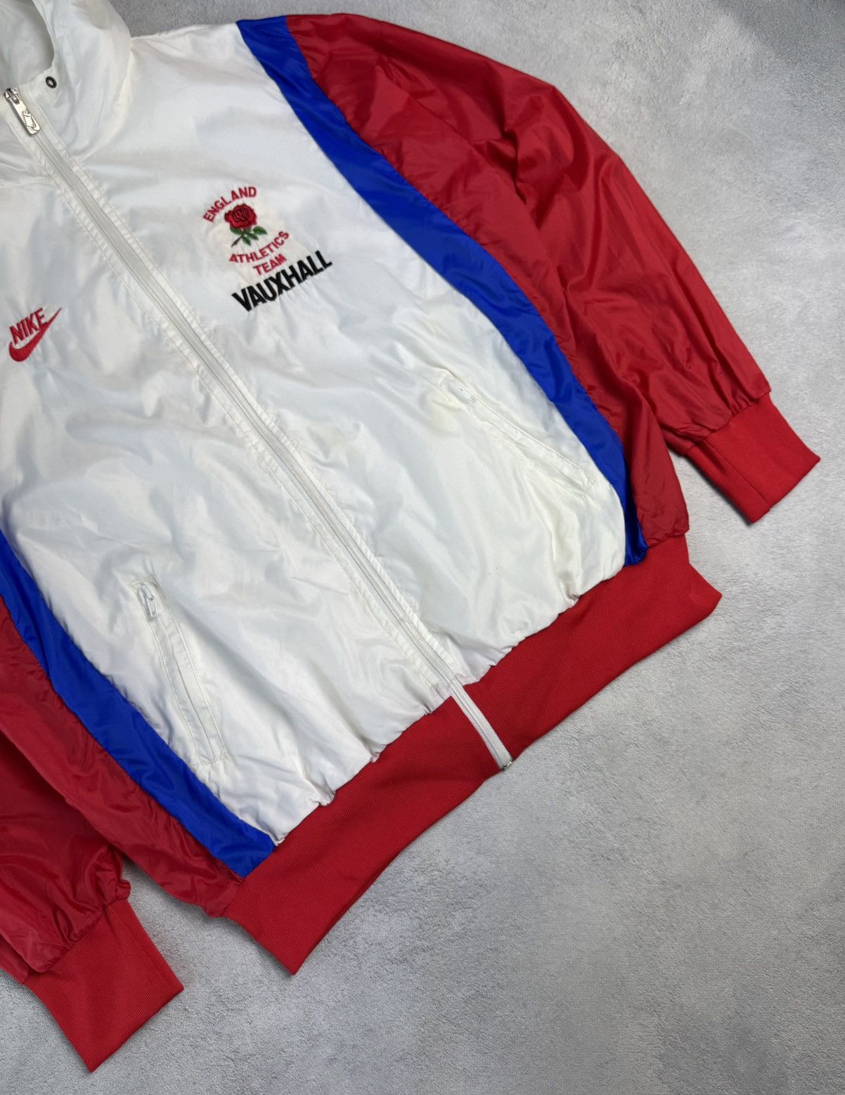 Nike 1980s Vintage Nike England Jacket Football Soccer Running Size US L / EU 52-54 / 3 - 4 Thumbnail