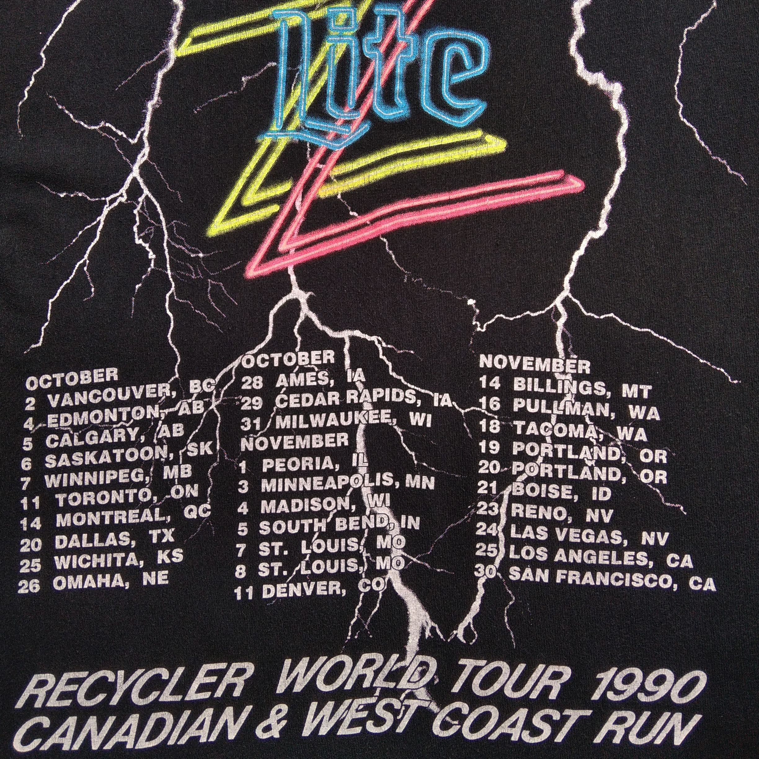 Band Tees Vintage Early 90's ZZ TOP Tour T-Shirt Copyright 1990 Size US M / EU 48-50 / 2 - 7 Thumbnail