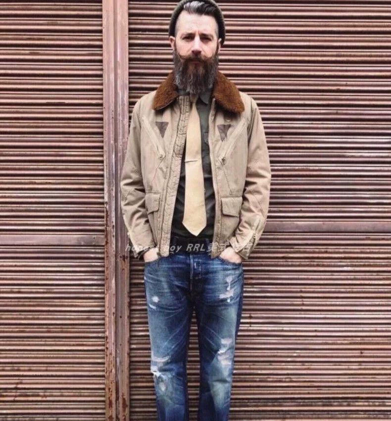 RRL Ralph Lauren RRL Ralph Lauren Type-A2 Navy Pilot Jacket Cotton Jacket Size US S / EU 44-46 / 1 - 2 Thumbnail