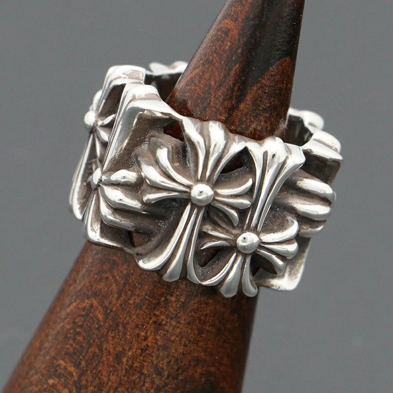 Chrome Hearts Chrome Hearts Cemetery Square Ring - Size 8 Size ONE SIZE - 1 Thumbnail