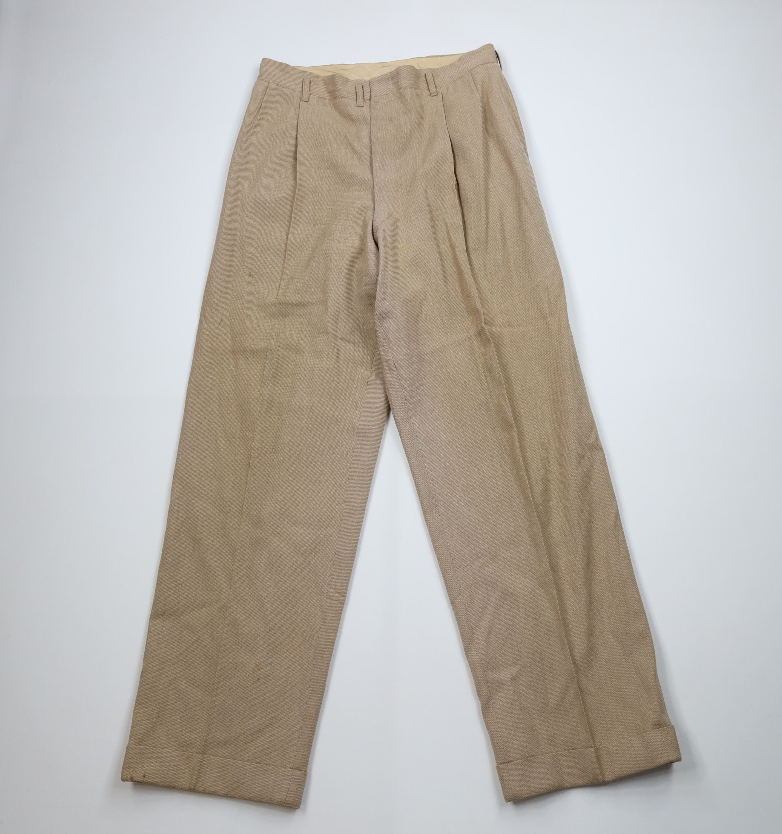 Vintage Vintage 50s Hollywood Regency High Waist Wide Leg Pants USA Size US 34 / EU 50 - 1 Thumbnail