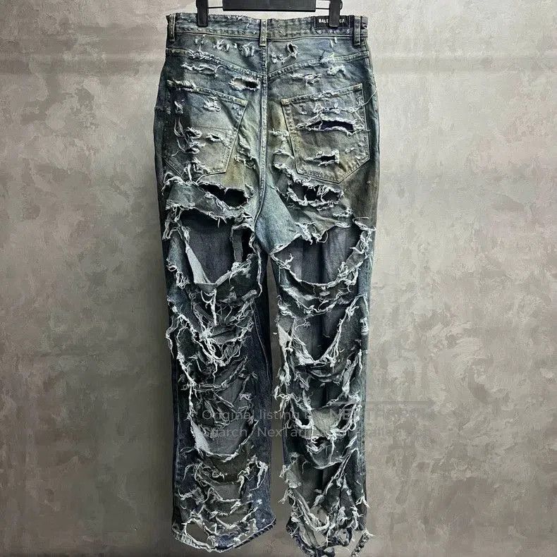 Balenciaga Balenciaga Blue Distressed Denim Jeans. Size US 26 / EU 42 - 5 Thumbnail