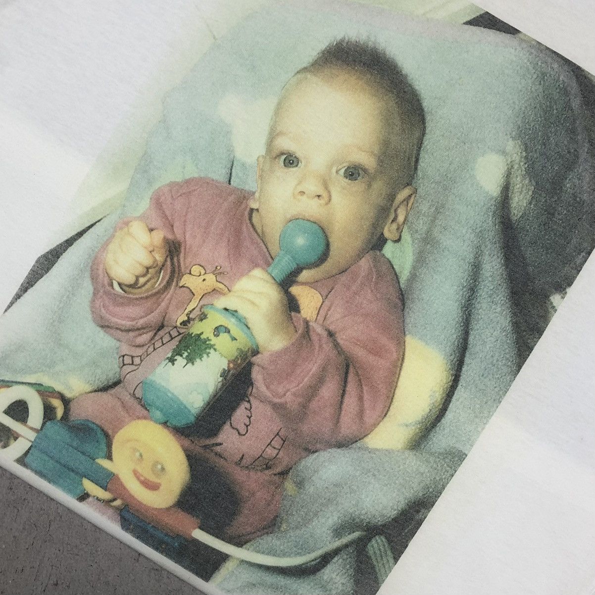 Vintage 90s Baby Creepy Bizarre Infant Graphic Tee Size US M / EU 48-50 / 2 - 9 Thumbnail