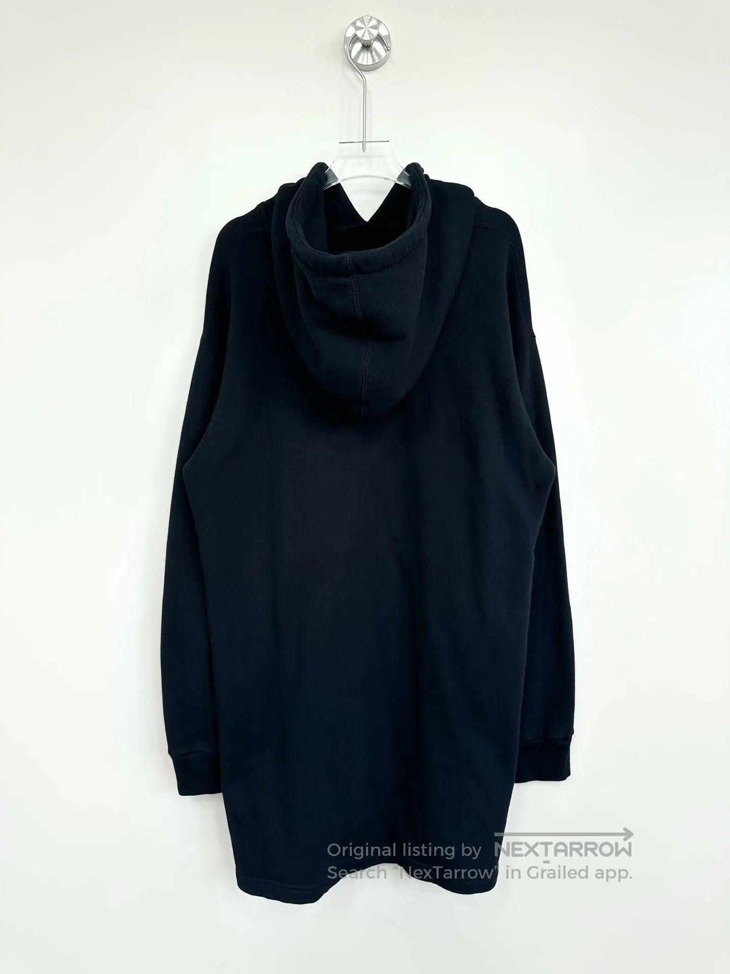 Gucci Guicci Black Letter Print Logo Hooded Sweatshirt| Size US M / EU 48-50 / 2 - 2 Thumbnail