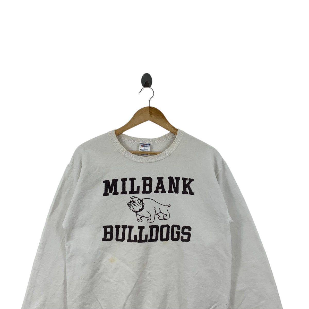 Vintage Vintage MILBANK BULLDOGS High School Mascot Sweatshirt Size M / US 6-8 / IT 42-44 - 2 Thumbnail