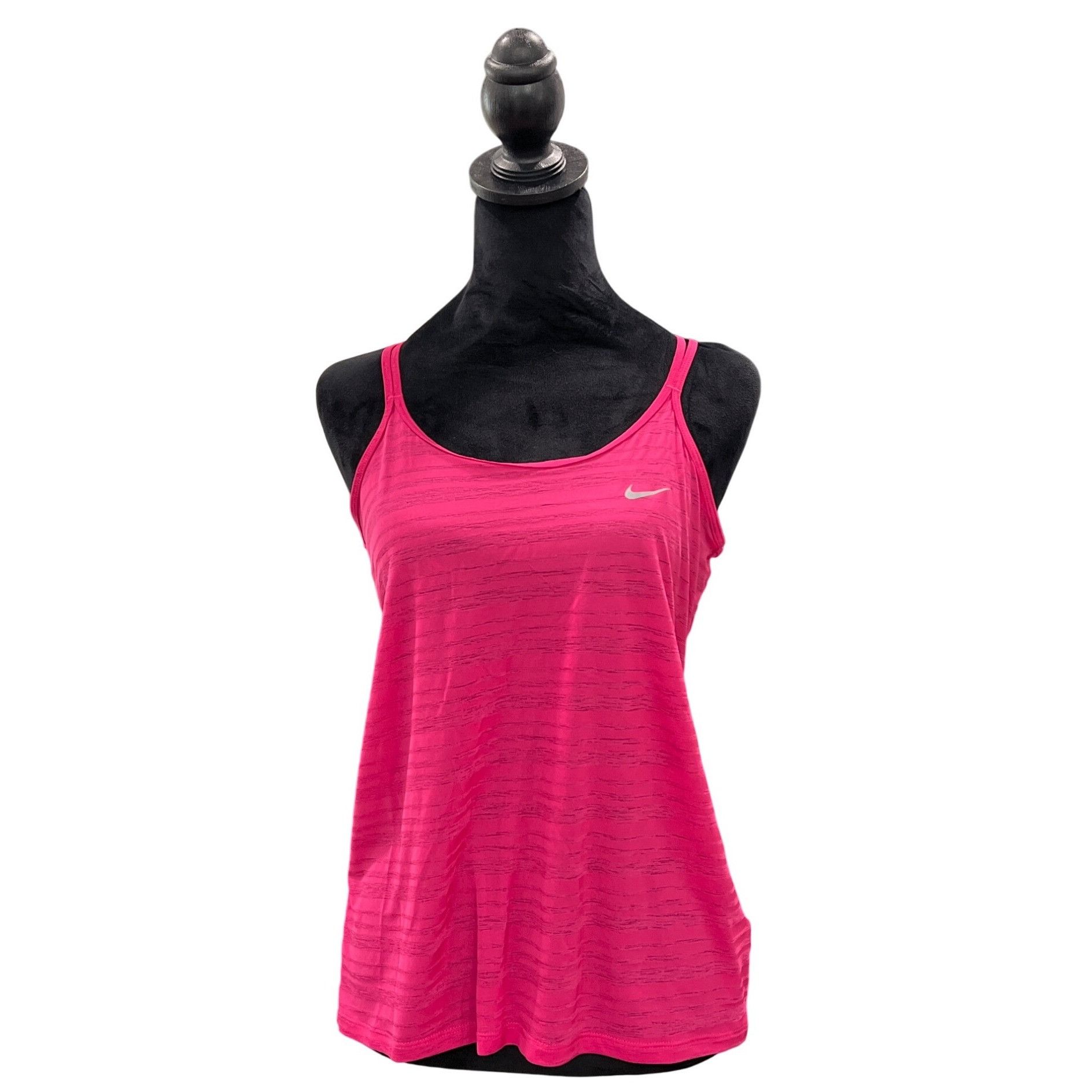 Nike NIKE Dri-Fit Women's Strappy Racerback Tank Top S Pink Size S / US 4 / IT 40 - 1 Thumbnail