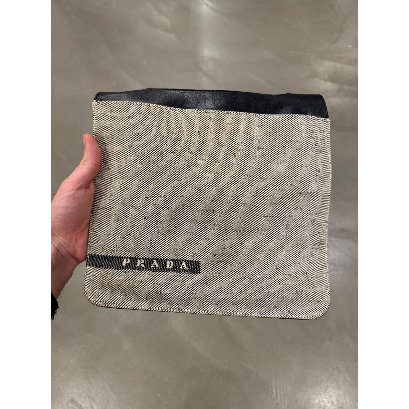 Prada A/W1999 Prada leather and wool shoulder bag Size ONE SIZE - 5 Thumbnail