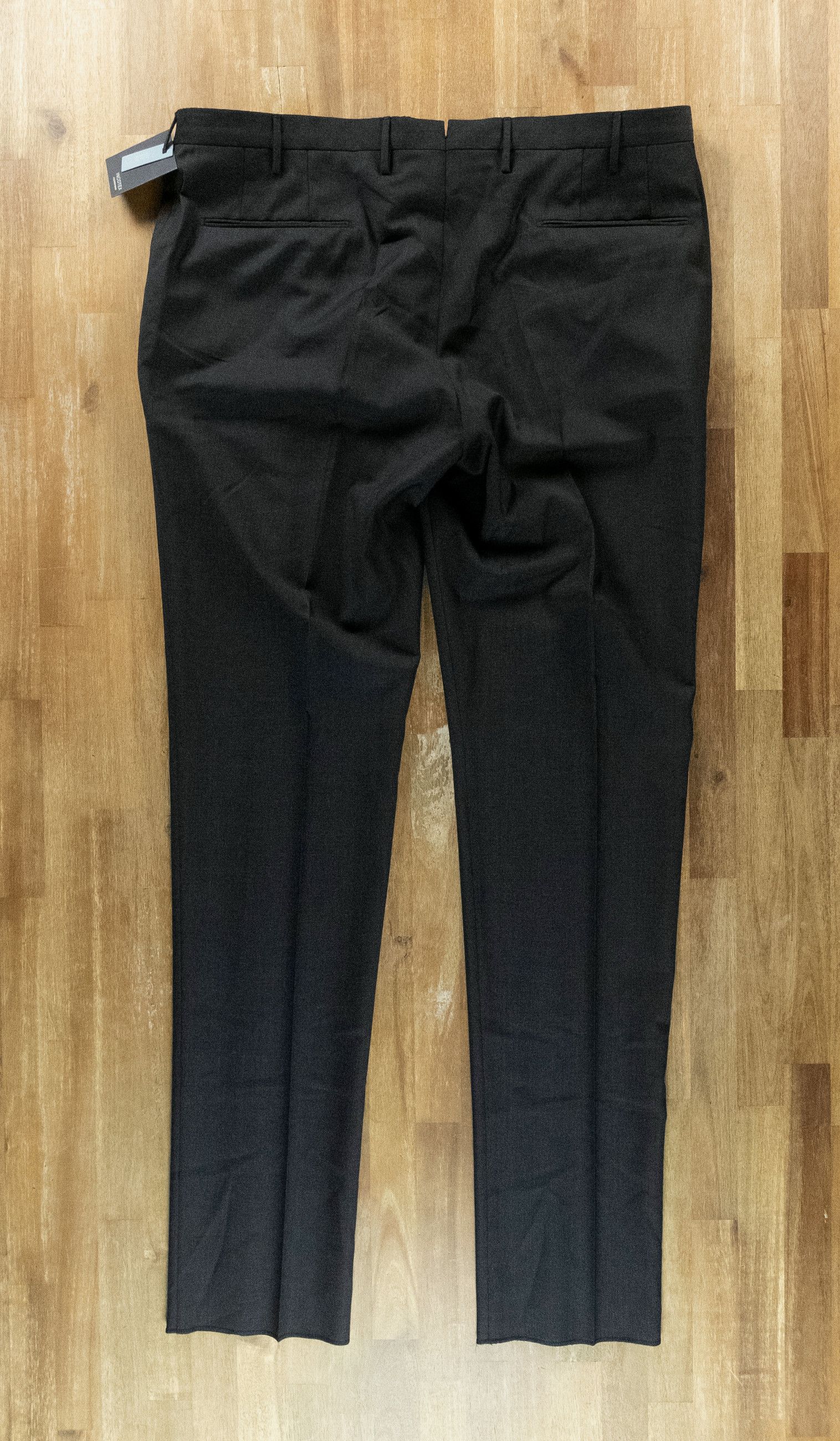 Incotex INCOTEX dark gray slim fit flat front wool pants 42 / 58 Size US 42 / EU 58 - 9 Thumbnail