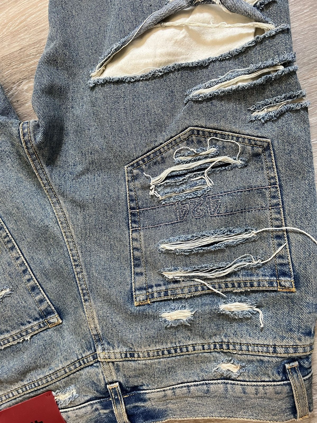 424 Blue Distressed Jeans Size US 30 / EU 46 - 4 Thumbnail