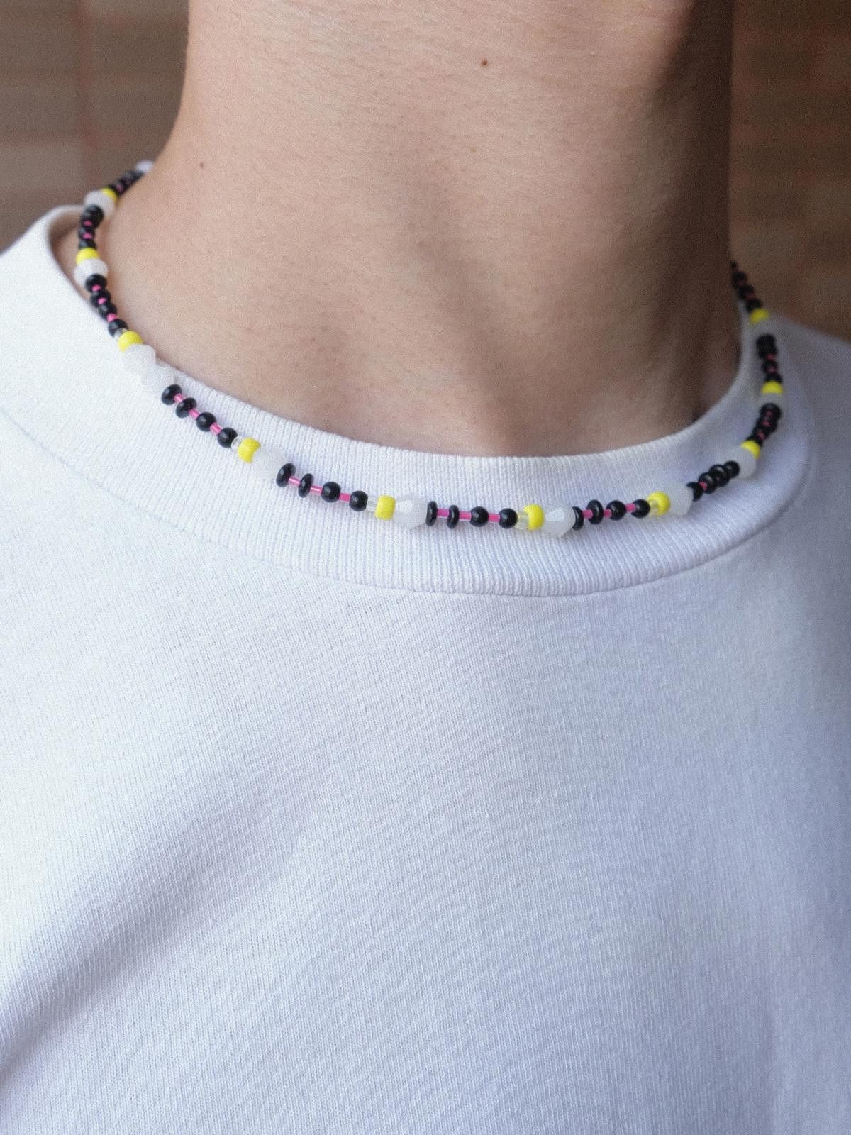 Handmade Futurism Style Japan Seed Beads Handmade Beaded Necklace Size ONE SIZE - 3 Thumbnail