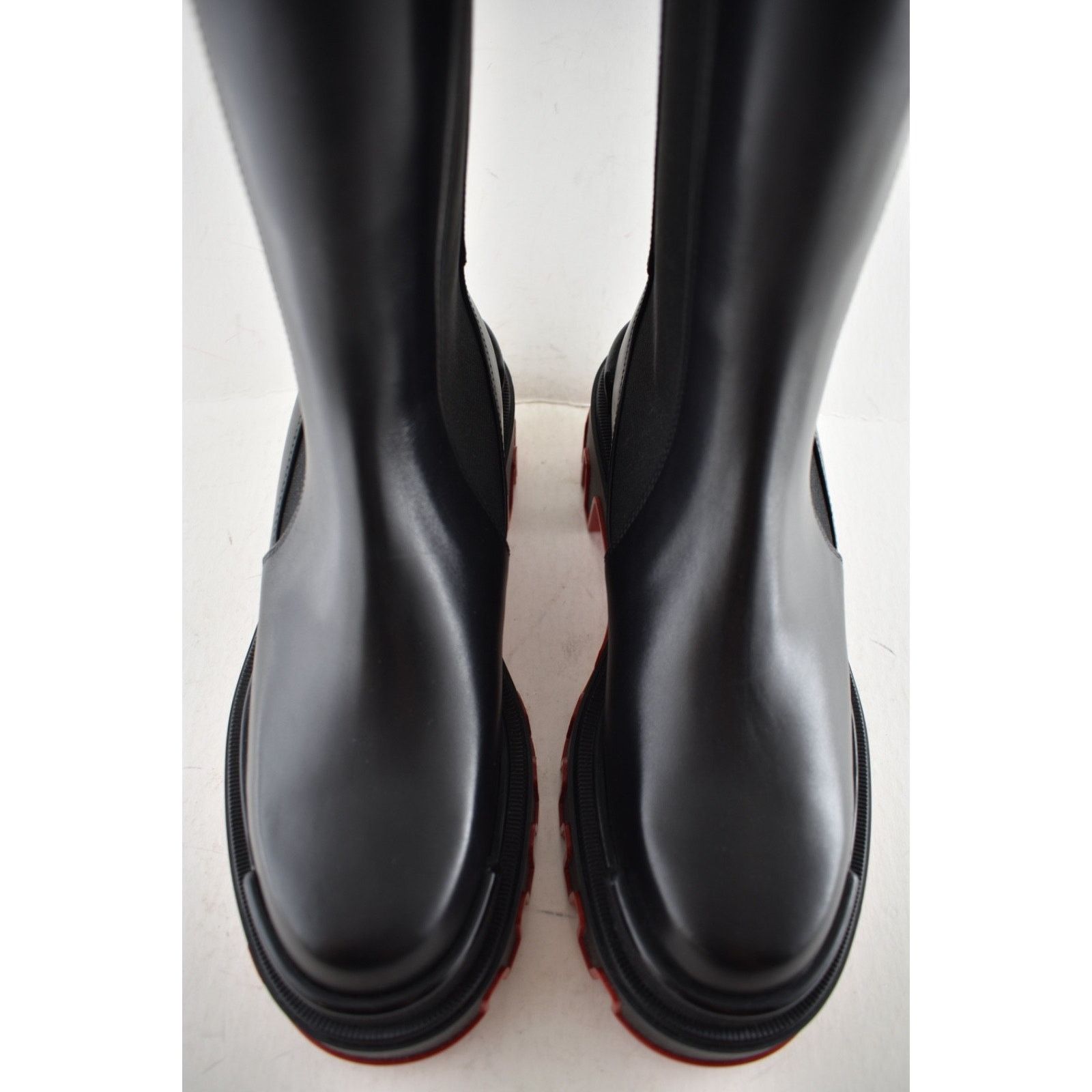 Christian Louboutin Louboutin Marchacroche Dune Botta Black Leather Boot 40 Size US 10 / IT 40 - 10 Thumbnail