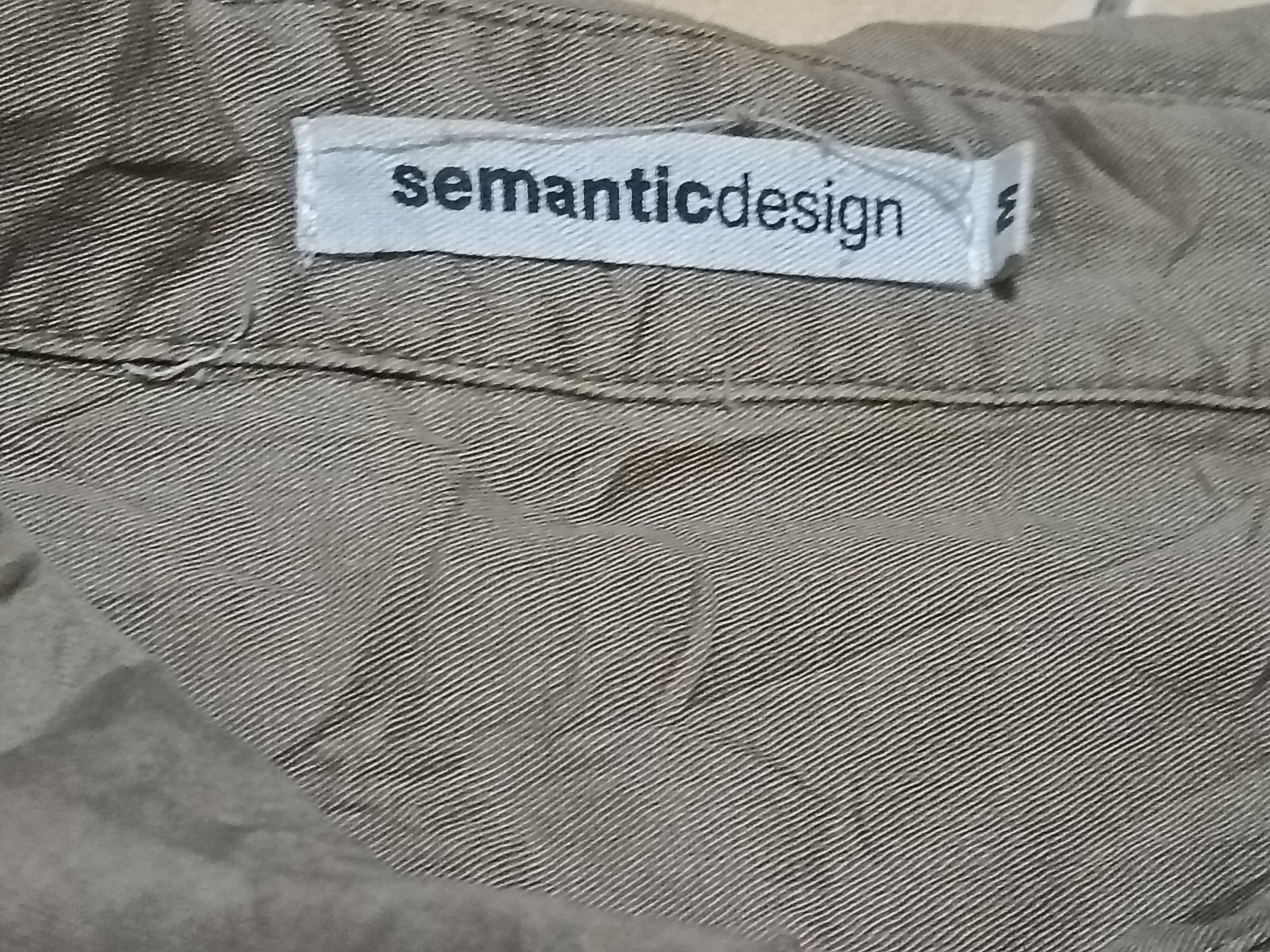semanticdesign SEMANTIC DESIGN 3Q SLEEVE SHIRT Size US M / EU 48-50 / 2 - 3 Thumbnail
