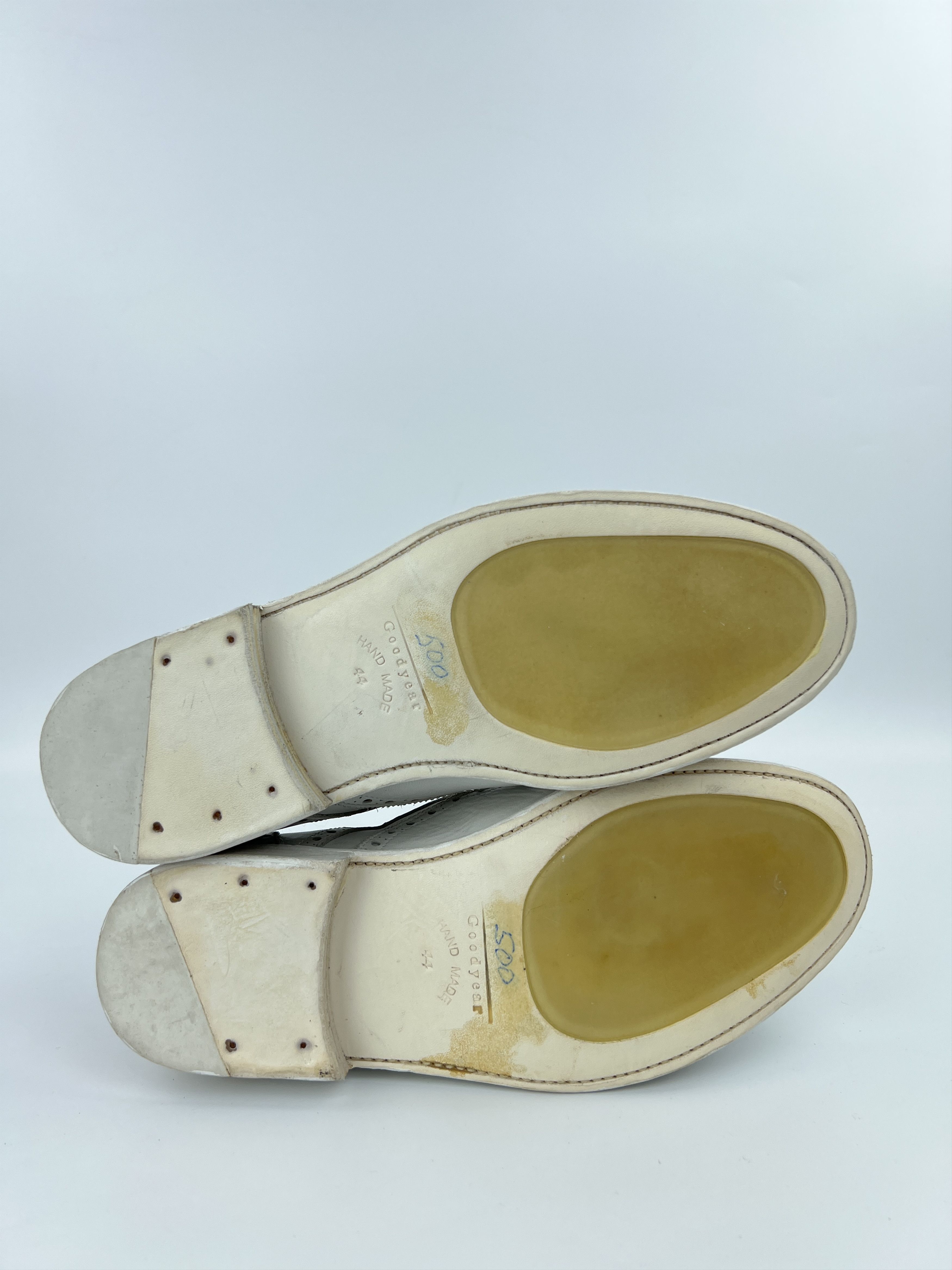 The Last Conspiracy The Last Conspiracy White Leather Painted Boots Oxford Shoes Size US 11 / EU 44 - 11 Thumbnail